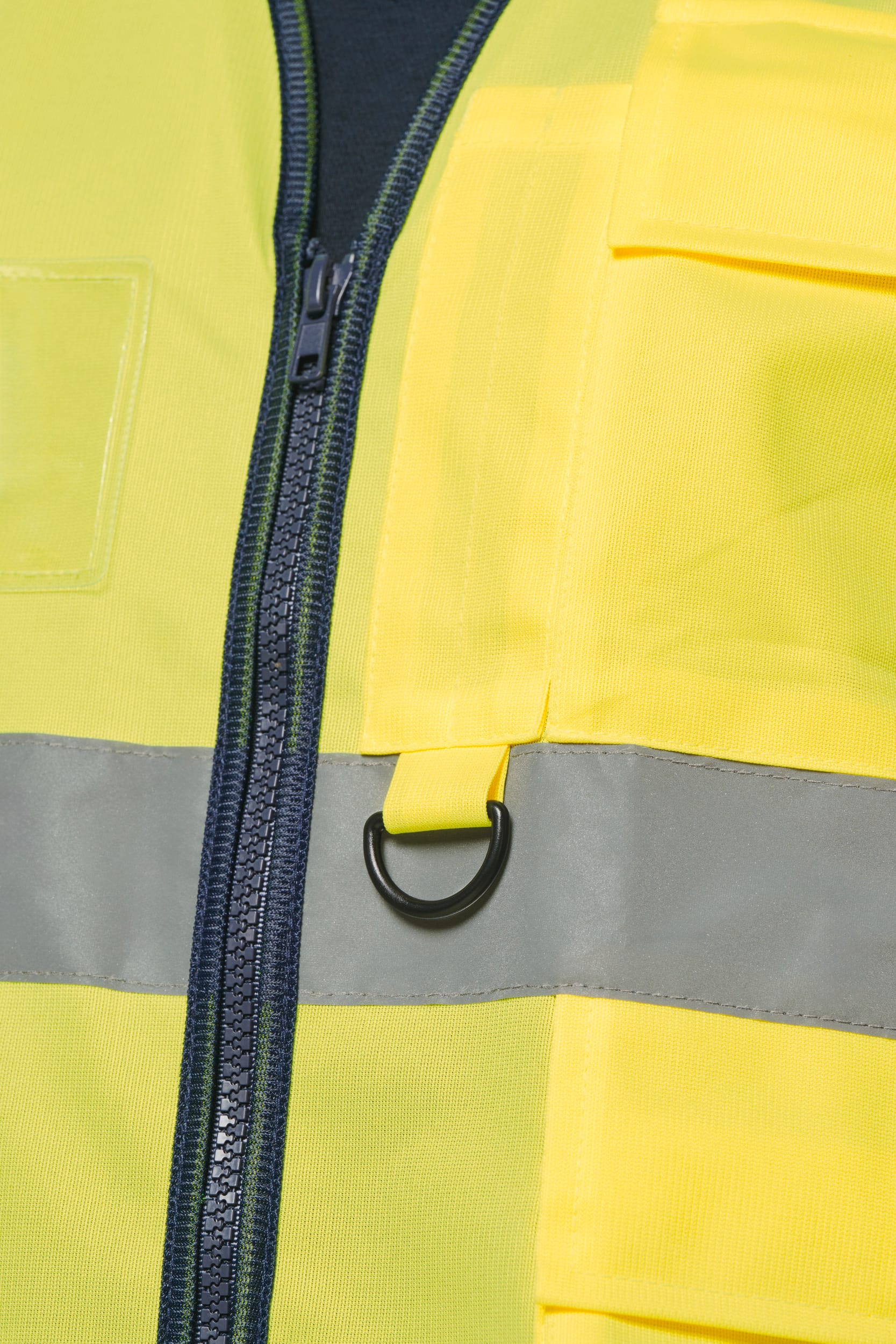 Recycelte HI-VIS SICHERHEITSWESTE mit Reißverschluss