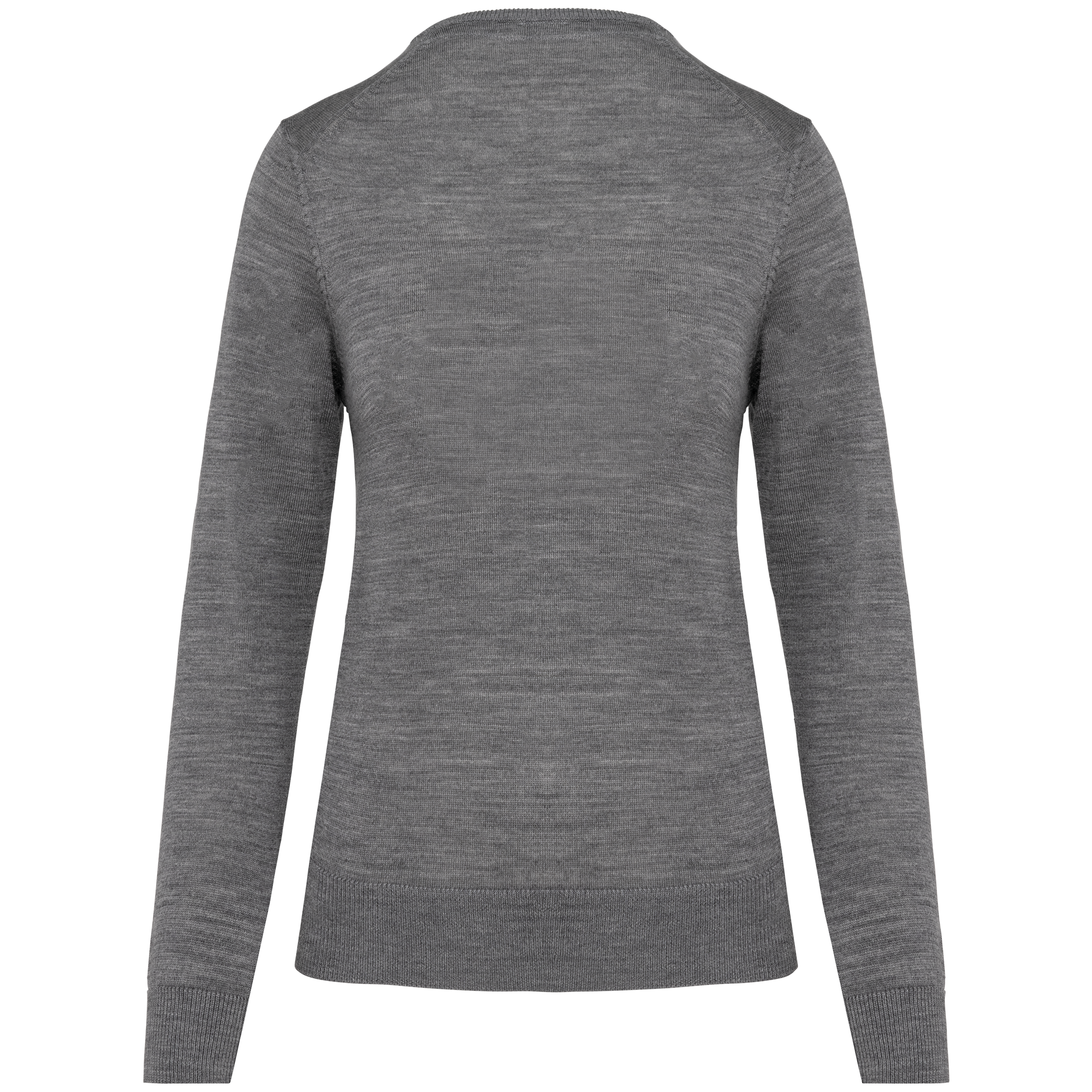 Merino-Damenpullover mit V-Ausschnitt