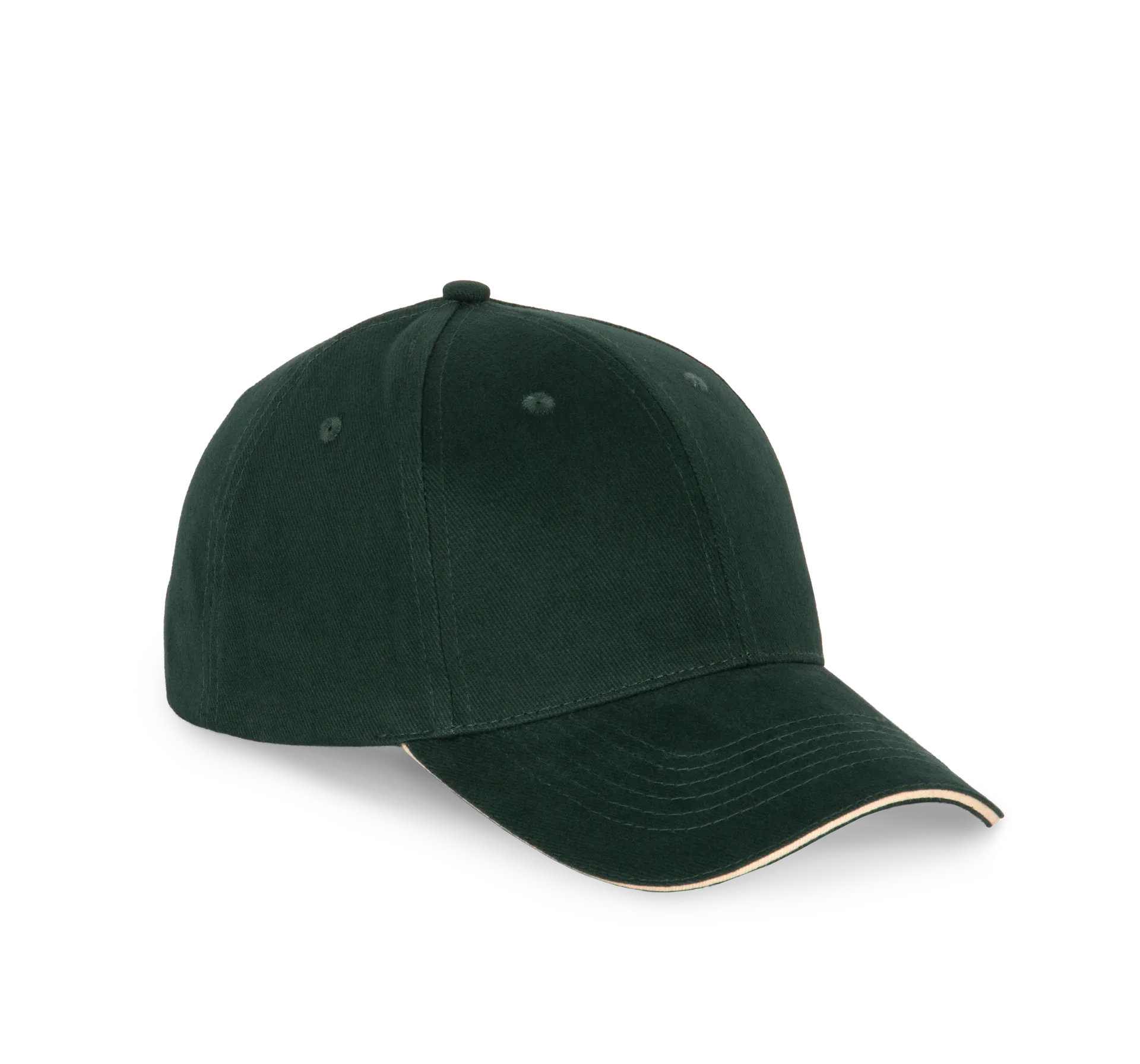 6-Panel-Kappe mit Kontrast-Sandwichschirm