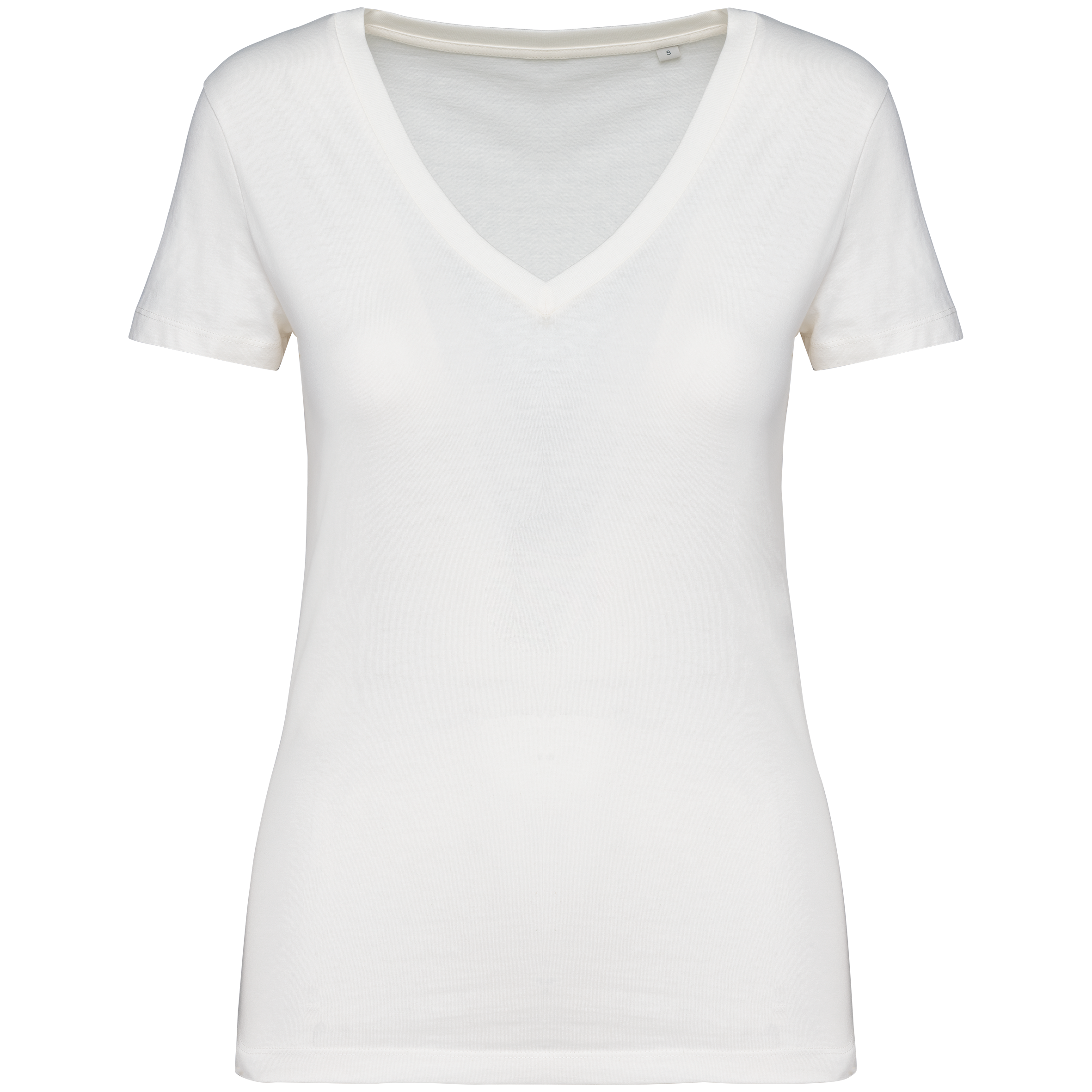 Damen Umweltfreundliches T-Shirt mit V-Ausschnitt