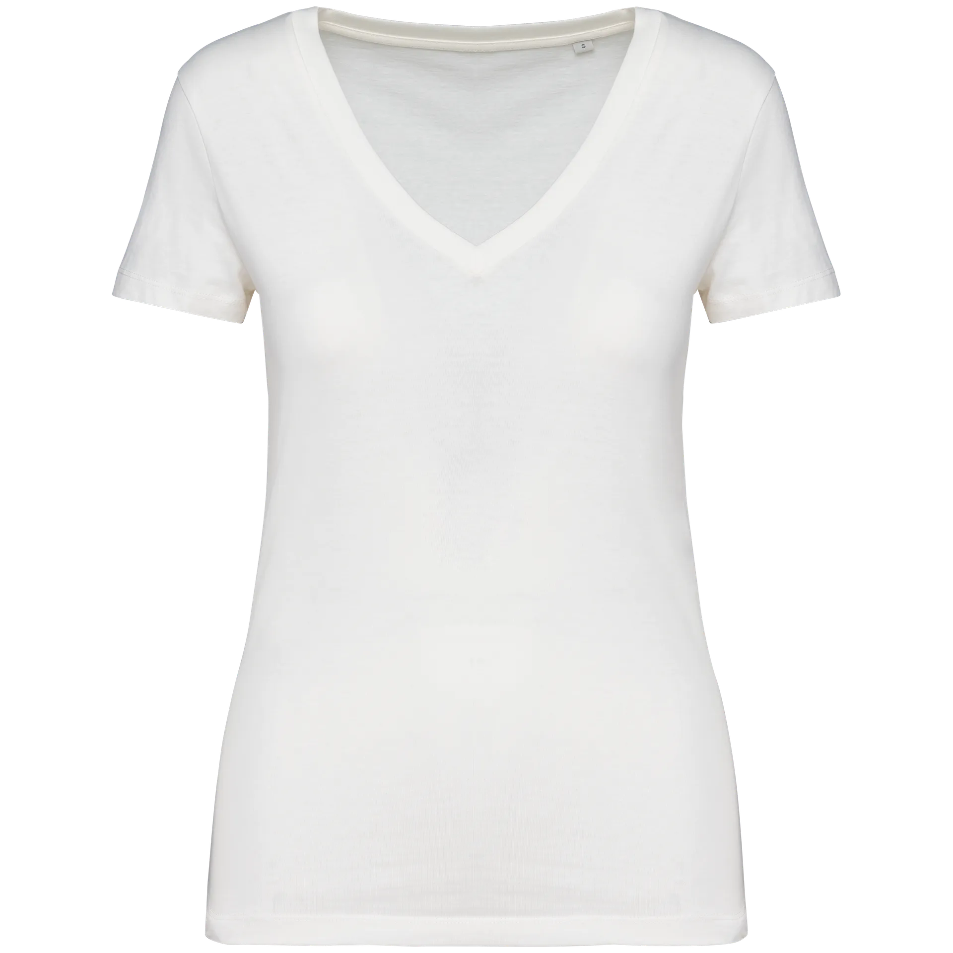 Damen Umweltfreundliches T-Shirt mit V-Ausschnitt