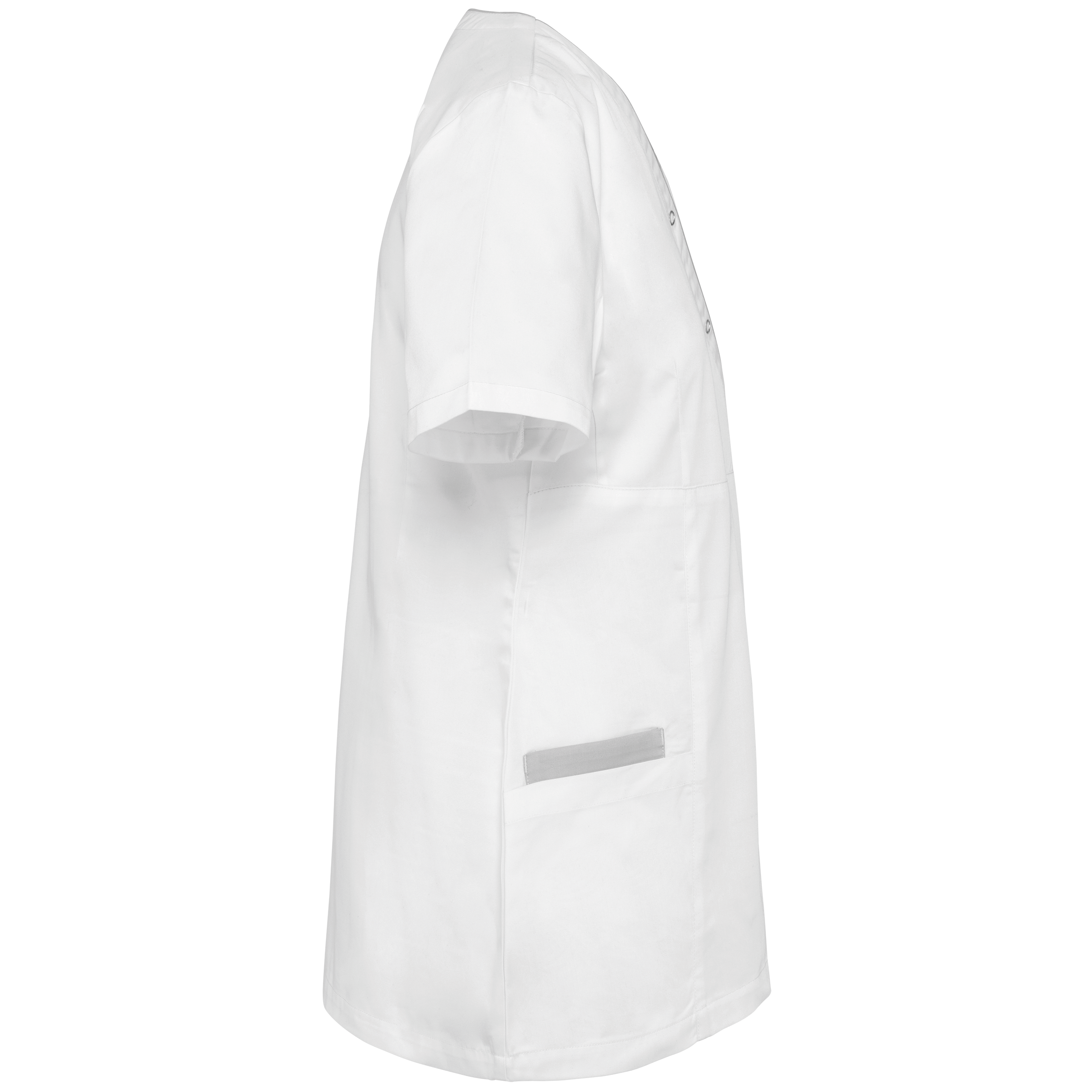 Damenkittel aus Baumwollpolyester mit Druckknöpfen Damenkittel aus Baumwollpolyester mit Druckknöpfen
