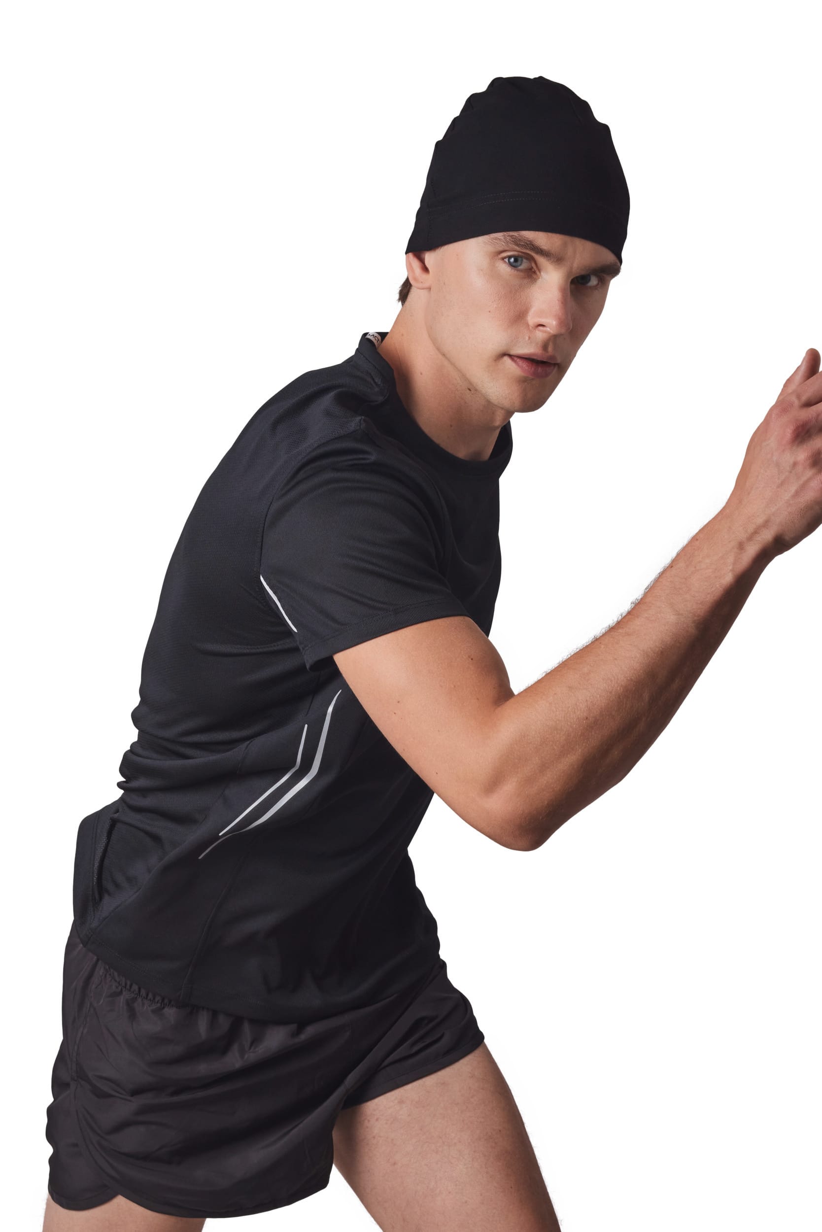 Eng anliegende Sportmütze