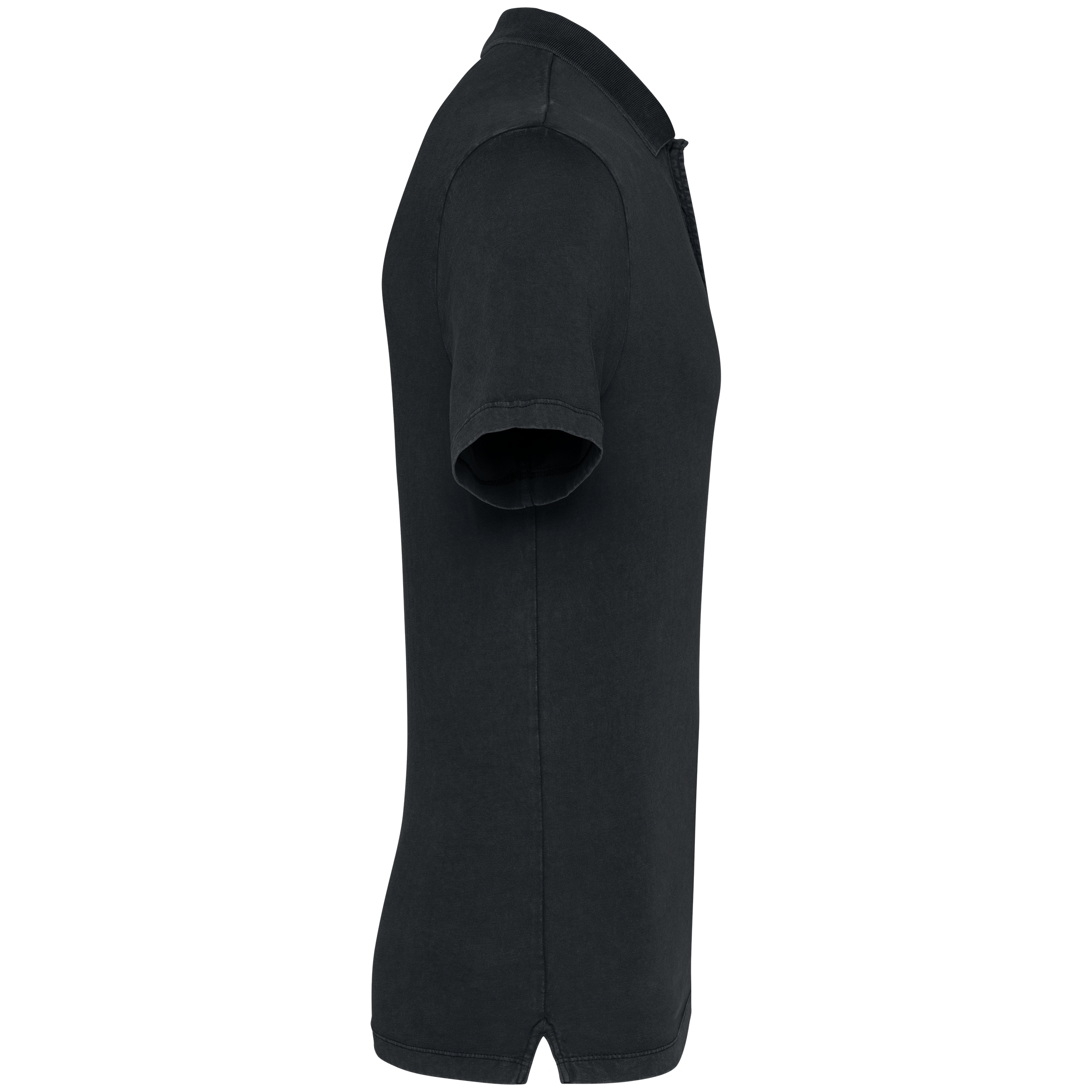 Umweltfreundliches ausgewaschenes Herren-Polohemd aus Jersey