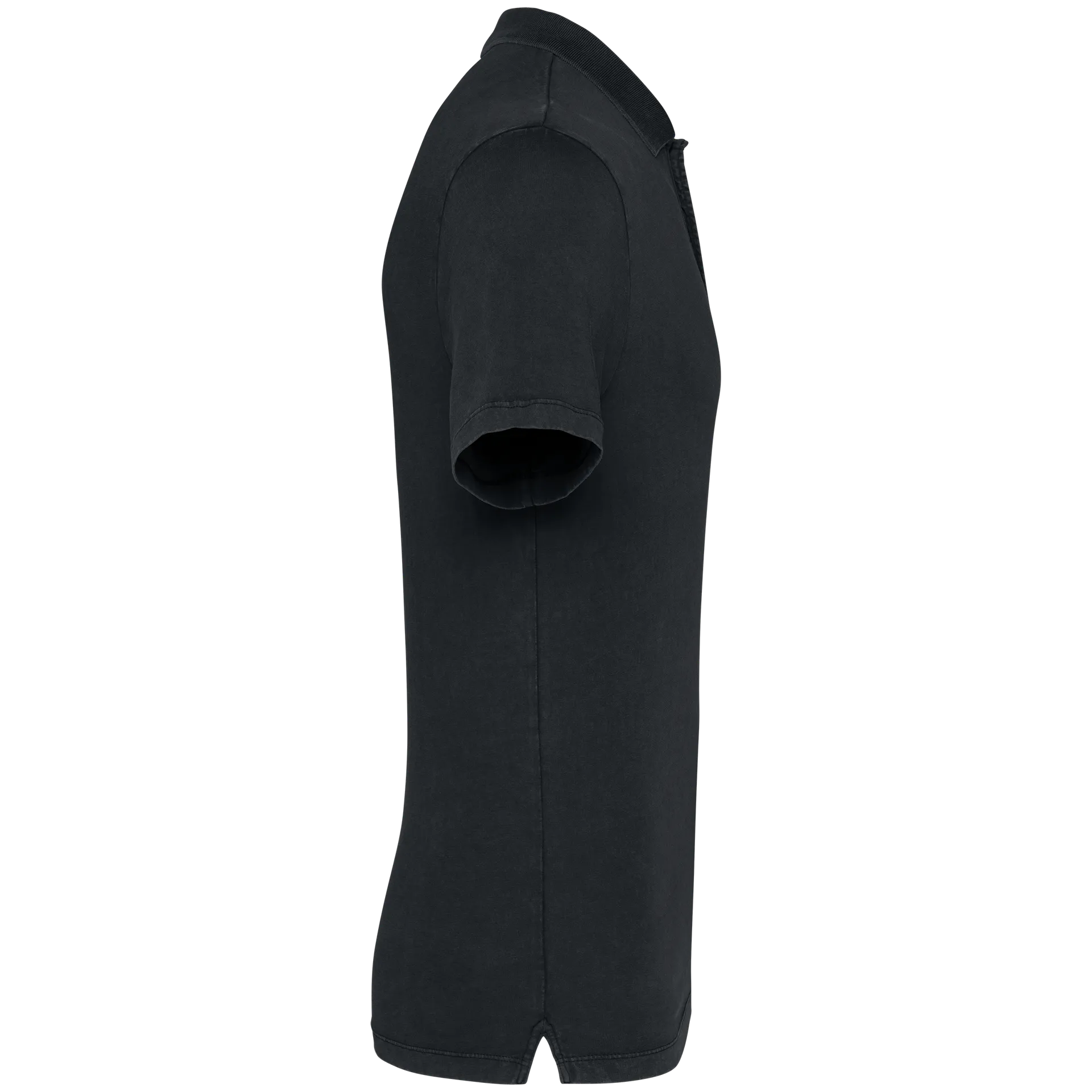 Umweltfreundliches ausgewaschenes Herren-Polohemd aus Jersey