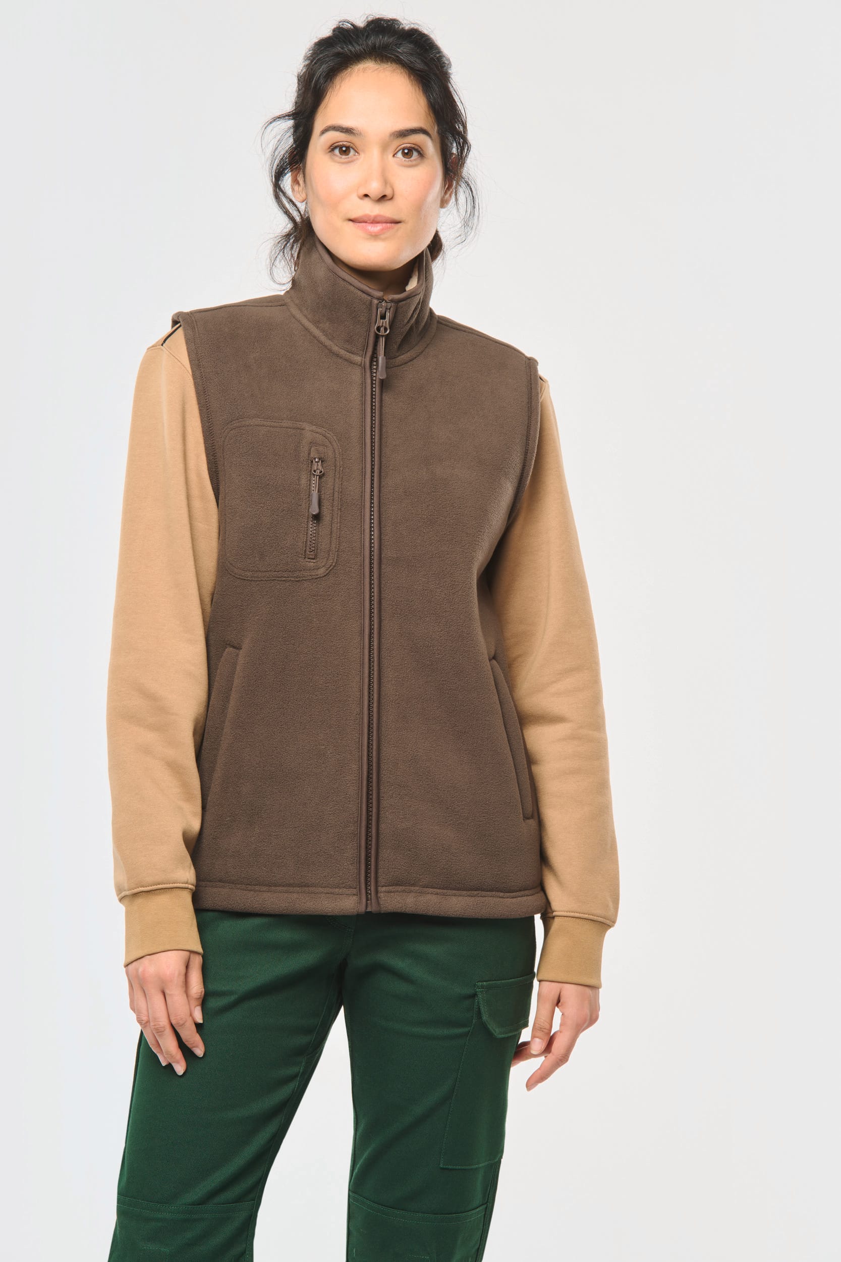 Bodywärmer aus Fleece mit Sherpa-Innenseite, Unisex Bodywärmer aus Fleece mit Sherpa-Innenseite, Unisex