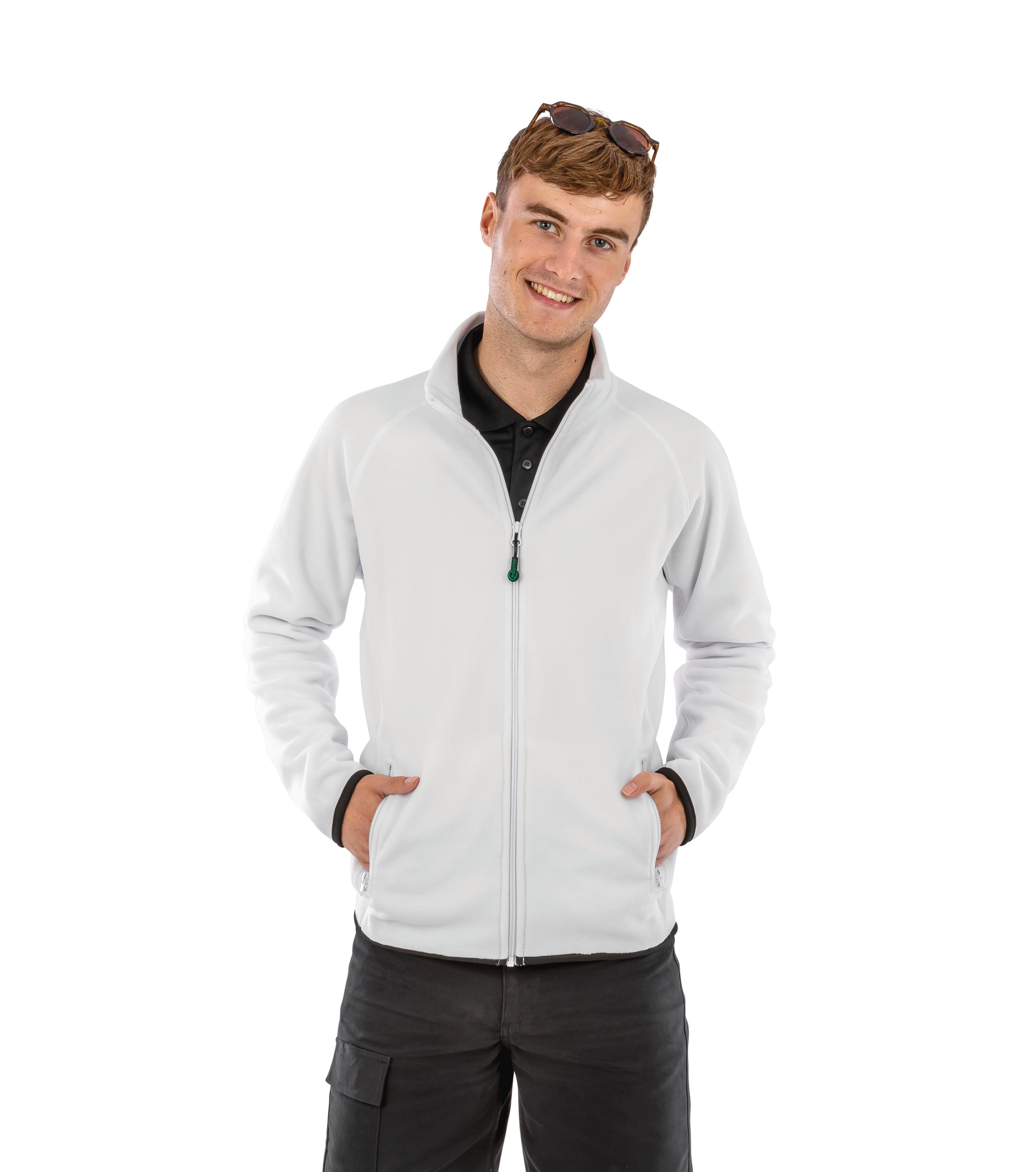 Polarthermie-Jacke aus recyceltem Fleece.