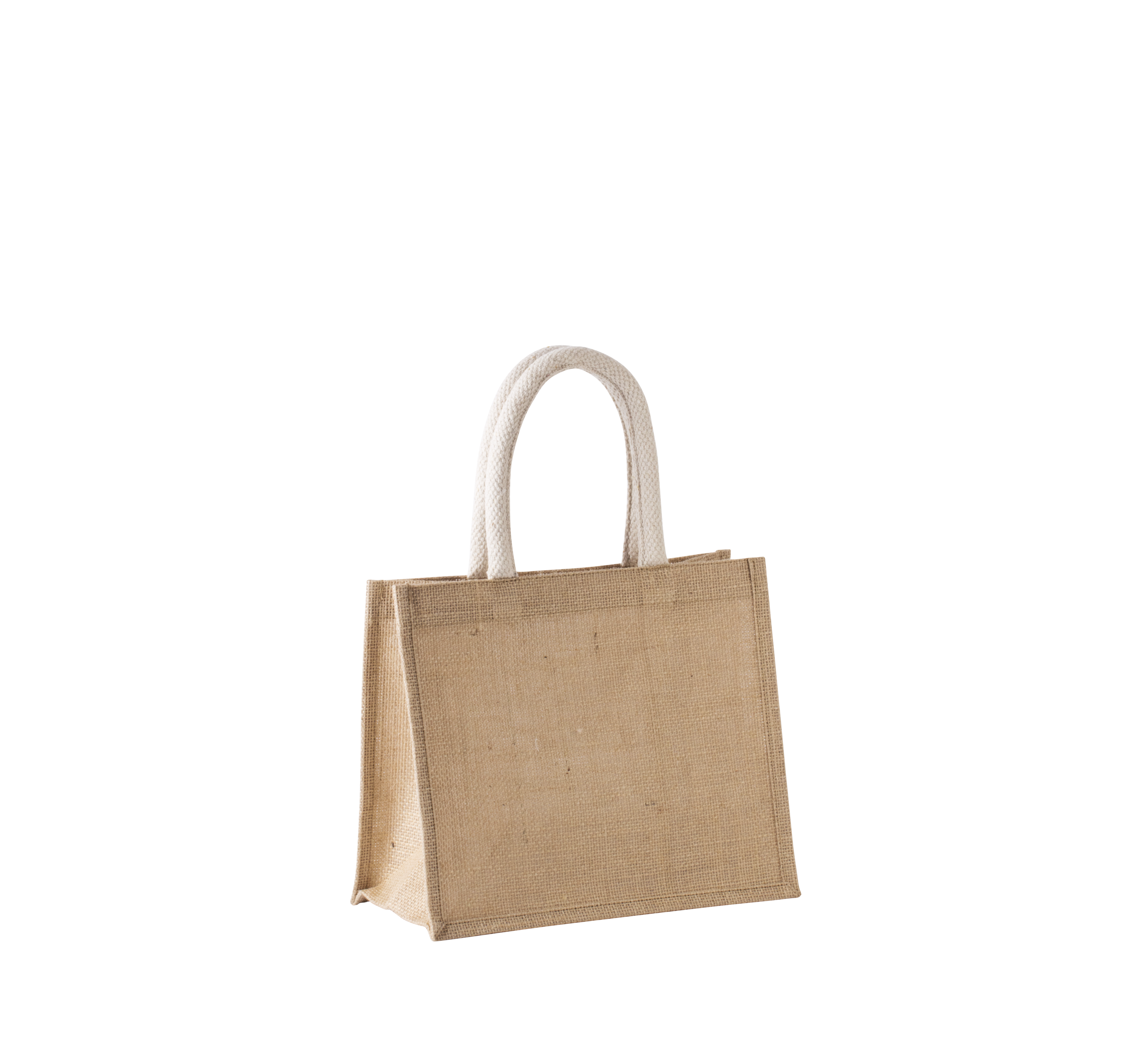 Jutetasche im Cabas-Stil Mittel