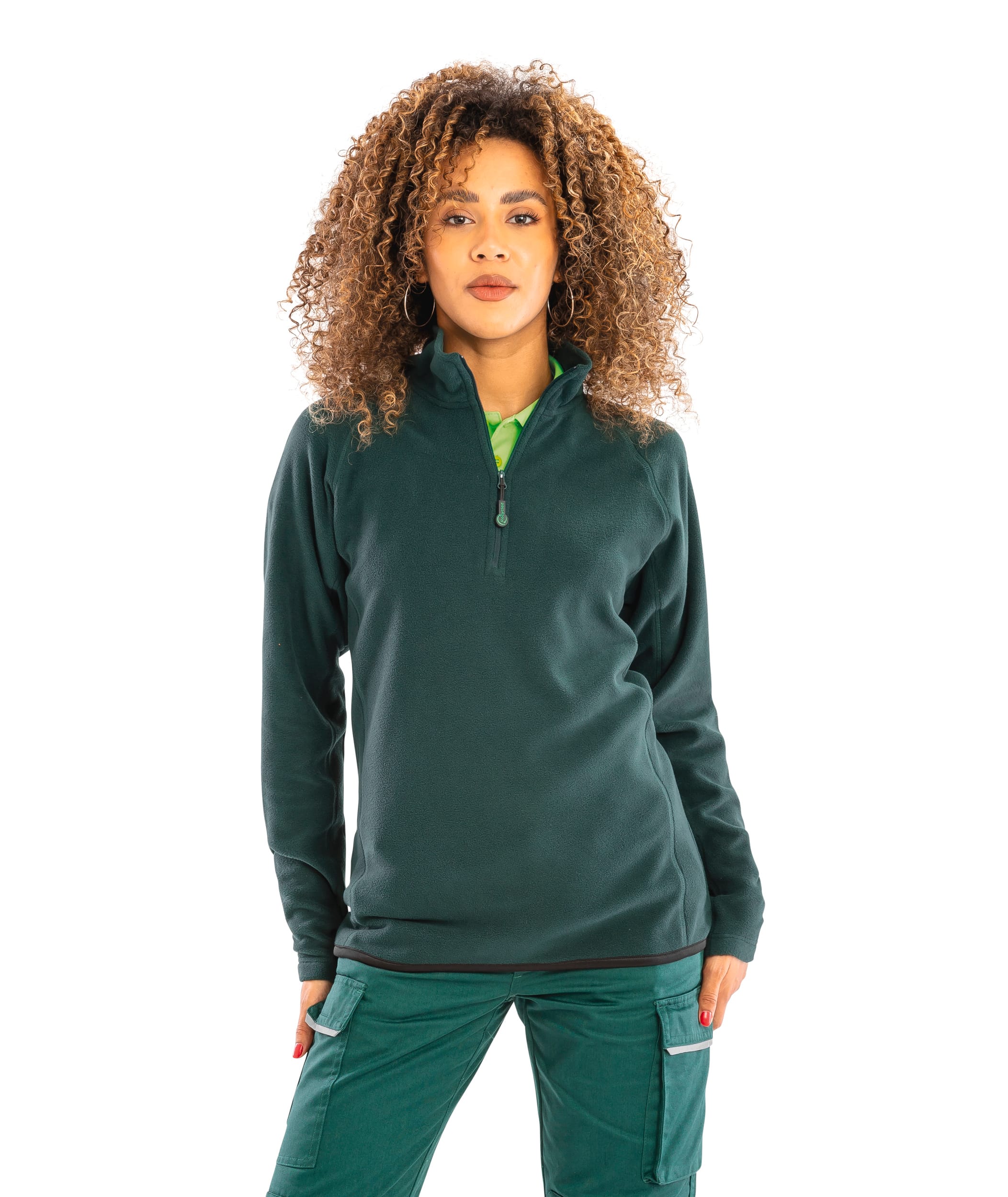 Recycelter Mikrofleece mit Reißverschlusskragen