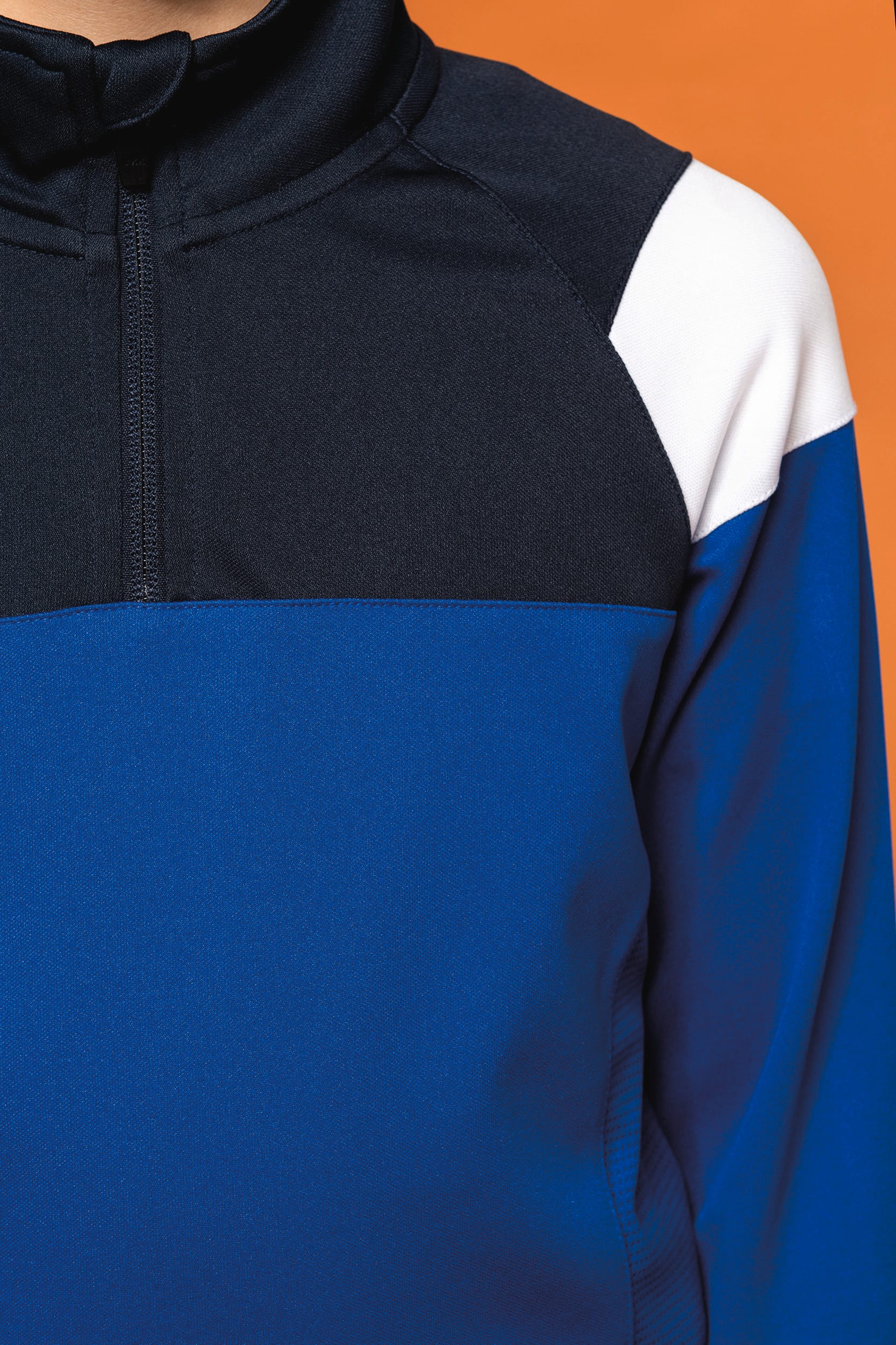 Trainings-Sweatshirt mit 1/4 Reißverschluss für Kinder