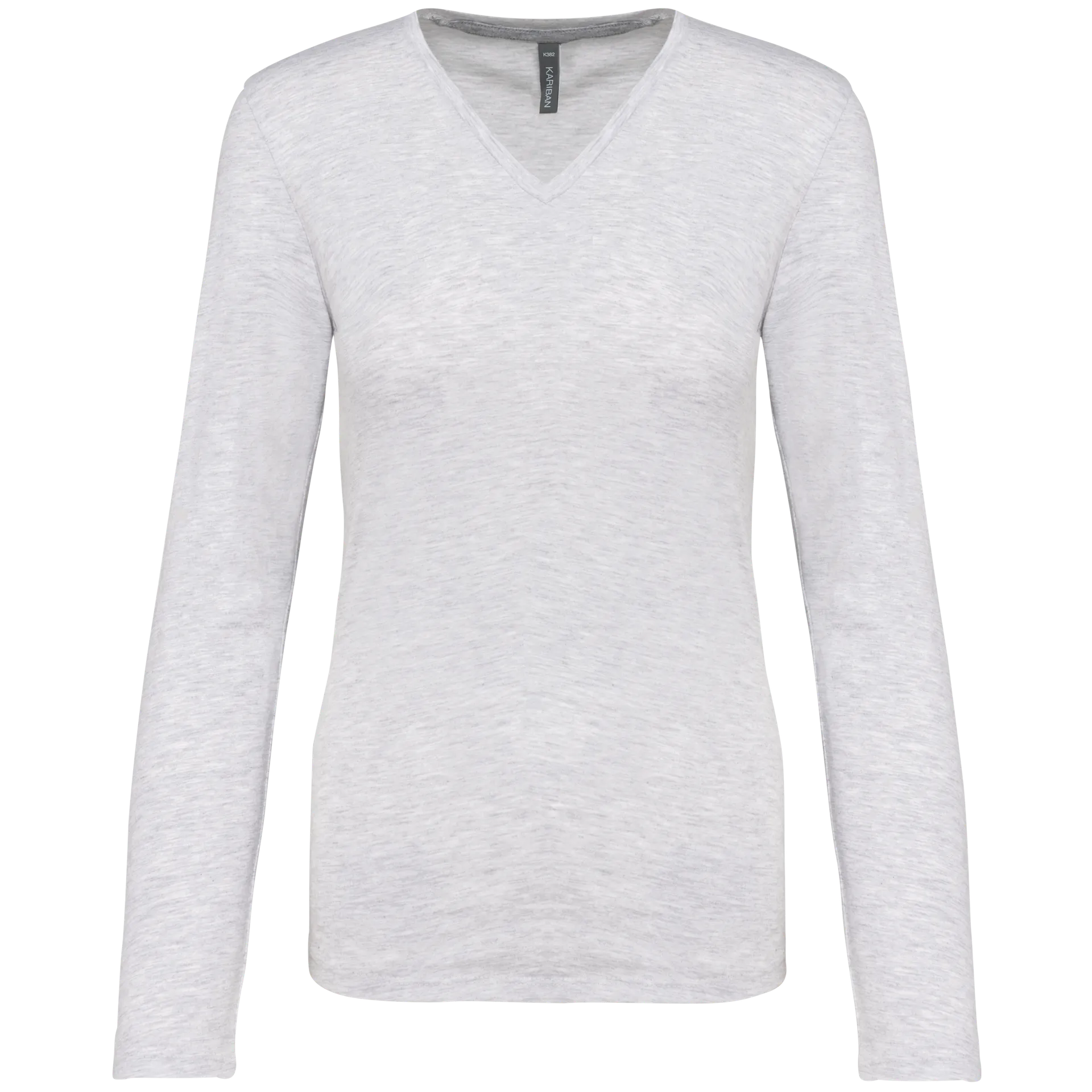 Damen-Langarmshirt mit V-Ausschnitt