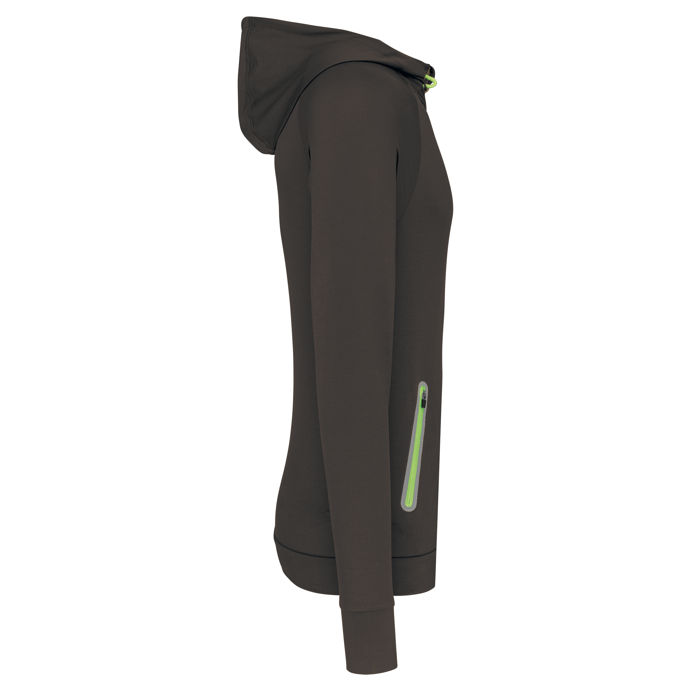 Kapuzen-Sweatshirt 1/4 Sport-Reißverschluss Unisex