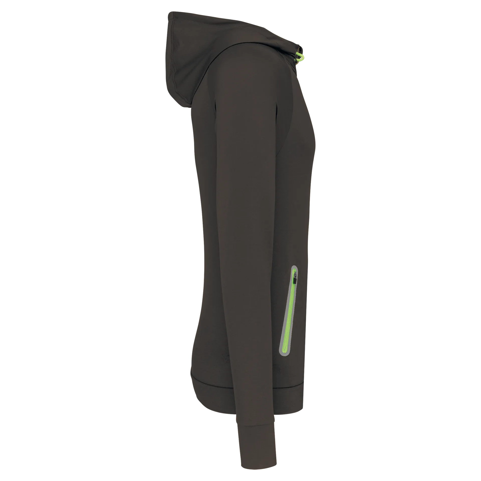 Kapuzen-Sweatshirt 1/4 Sport-Reißverschluss Unisex