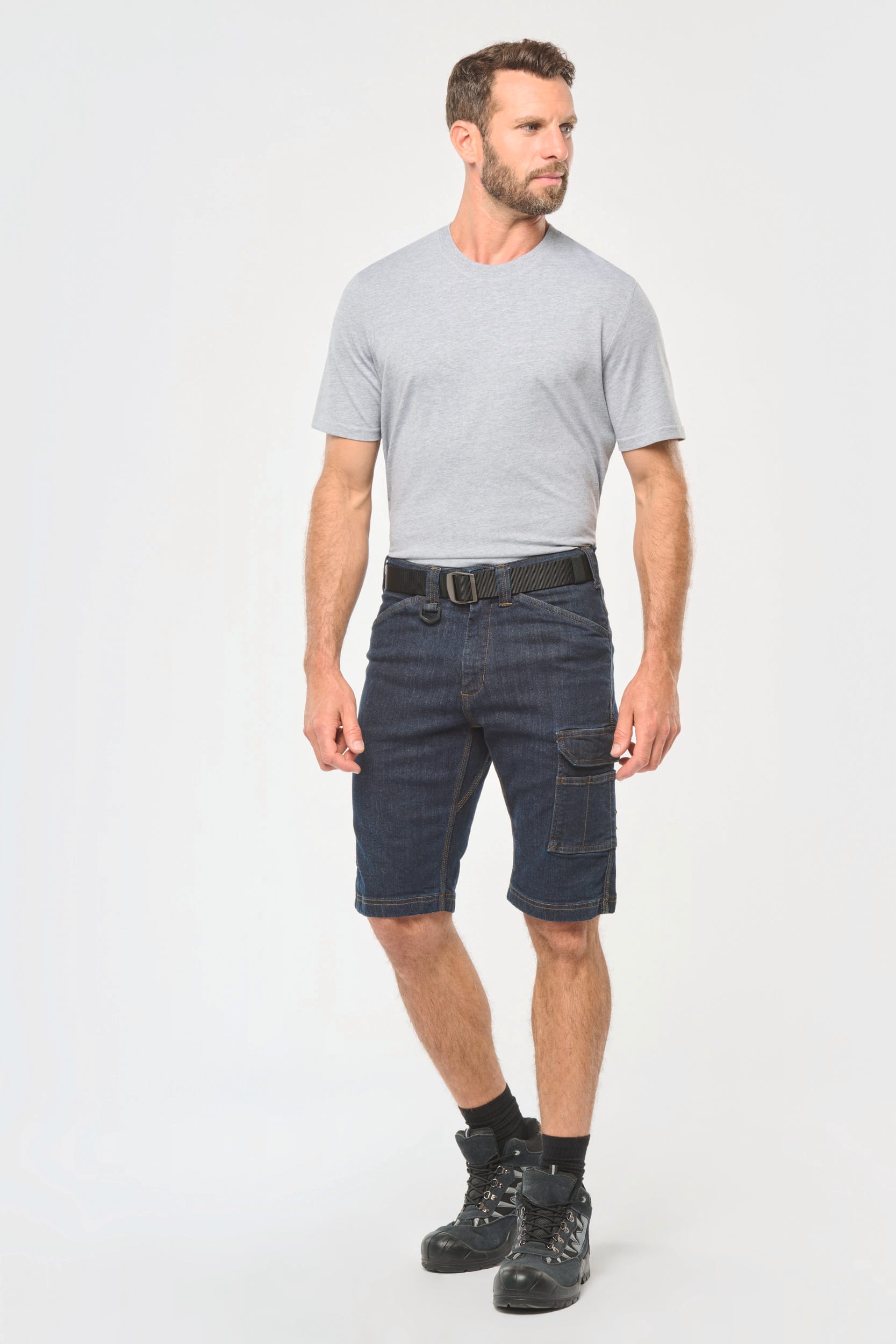 Denim-Bermuda-Shorts mit mehreren Taschen, für Herren Denim-Bermuda-Shorts mit mehreren Taschen, für Herren