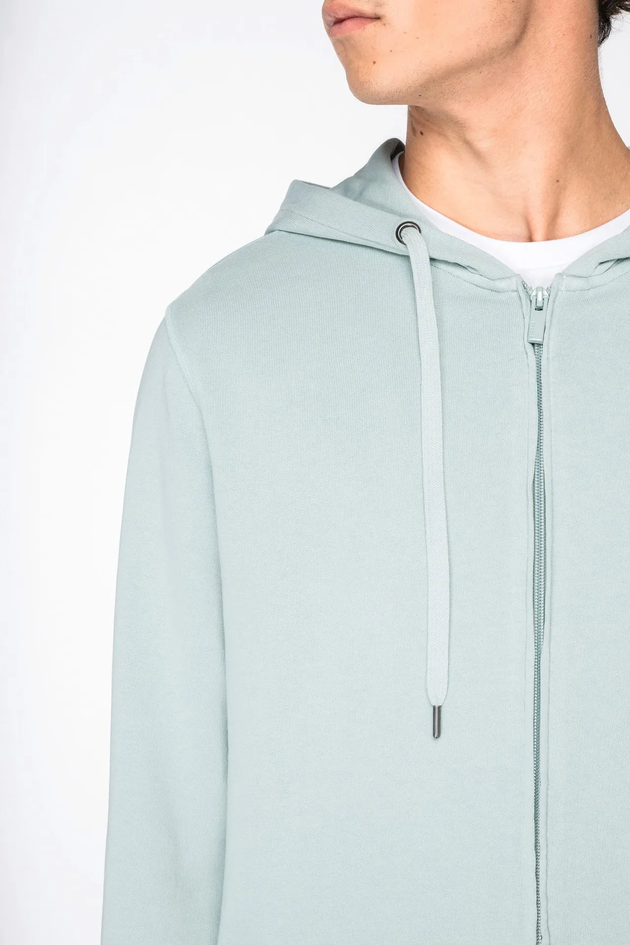 Umweltfreundliches Unisex-Kapuzensweatshirt aus French Terry mit Reißverschluss