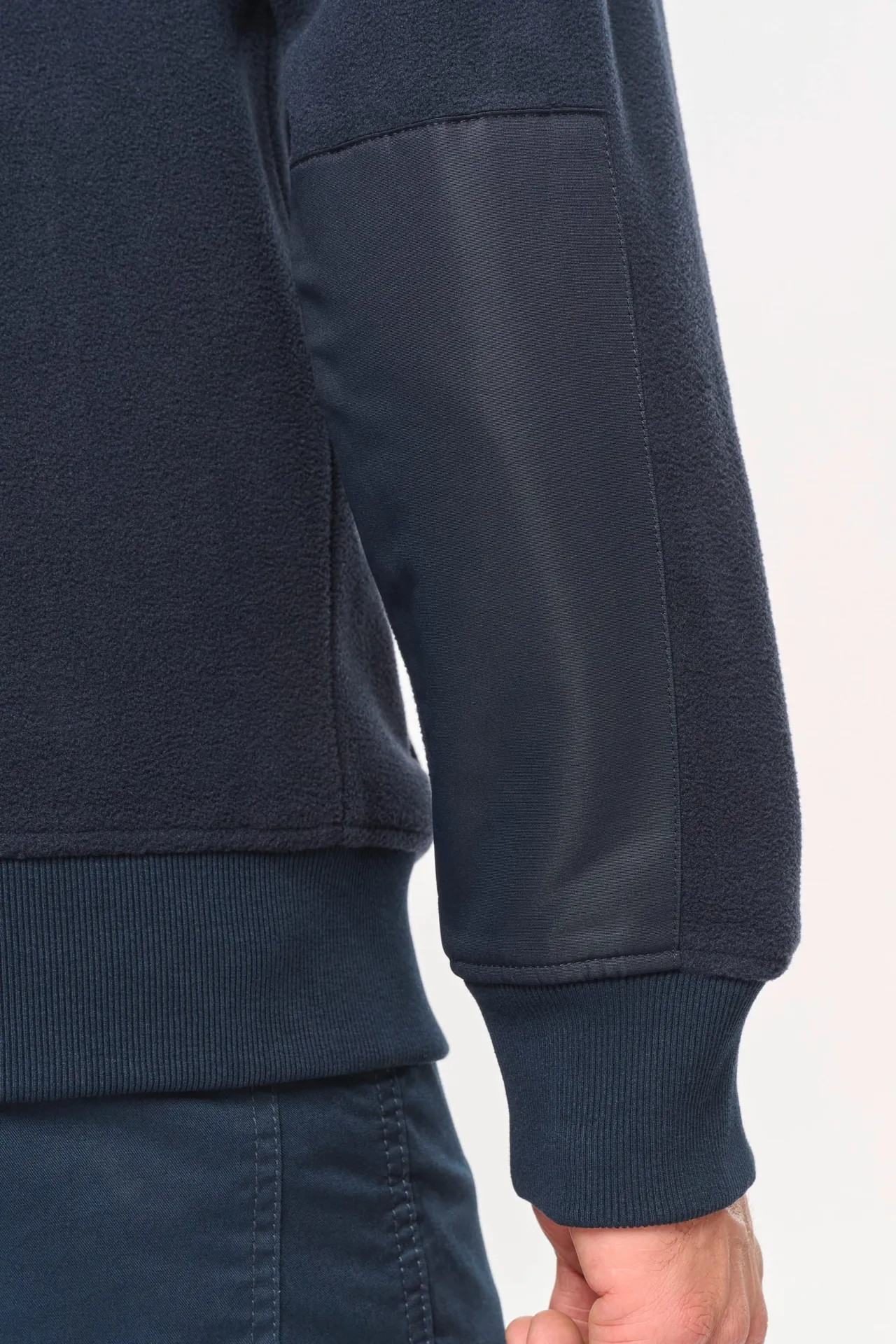 Umweltfreundlicher Fleecepullover mit Reißverschlusskragen, Unisex