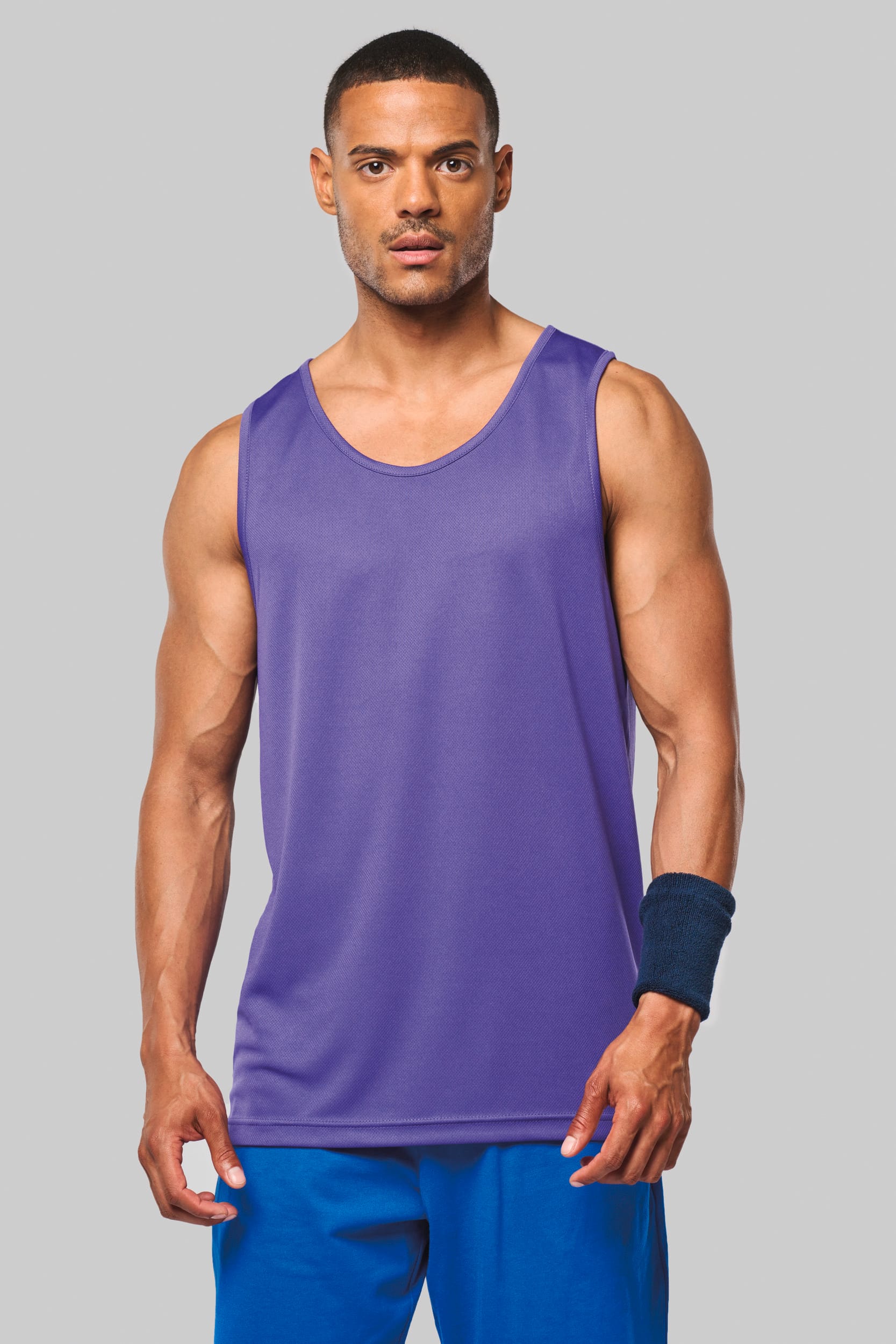 Herren Basic Sport Funktionsshirt ärmellos