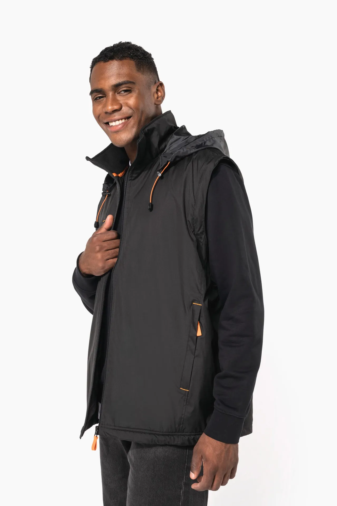 Jacke mit abnehmbaren Ärmeln Mann