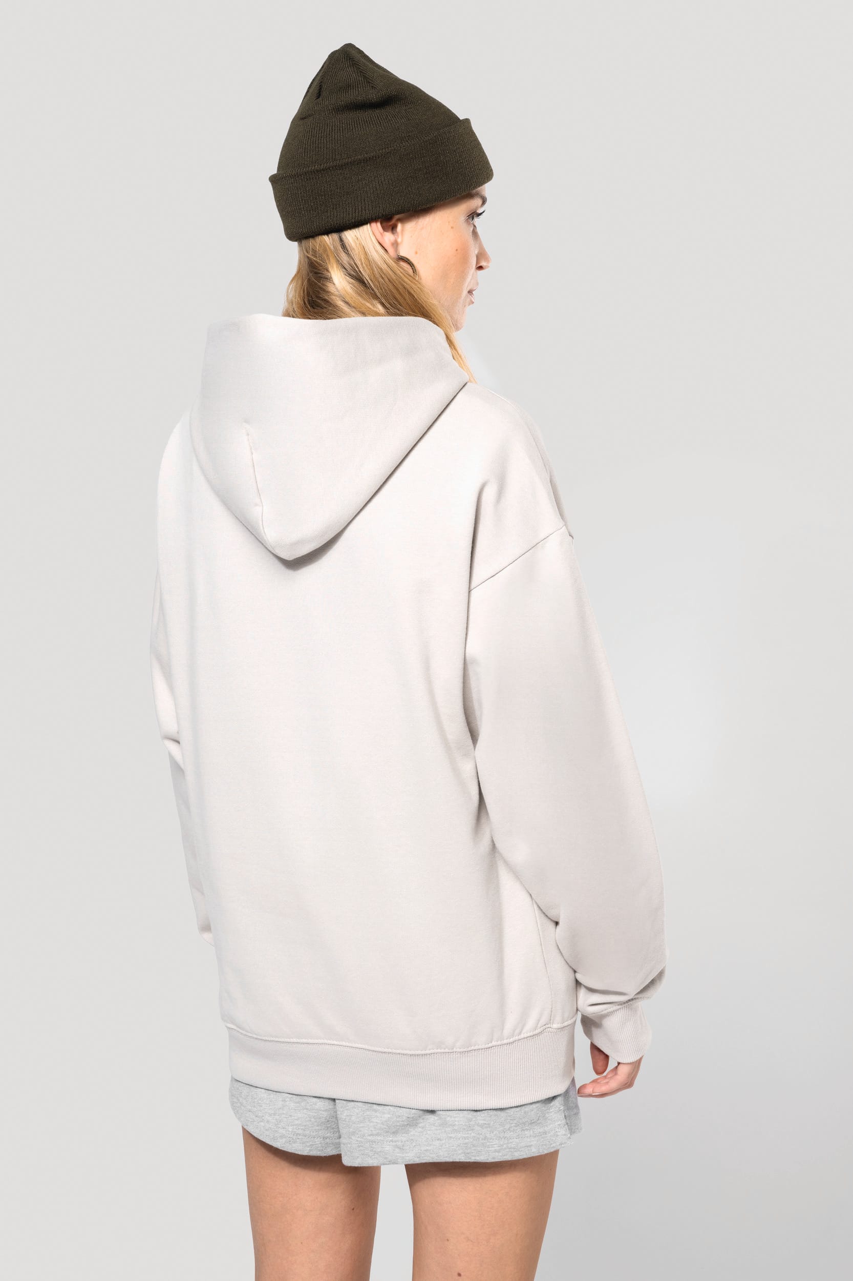 Kapuzensweatshirt aus Molton, Oversize, Unisex