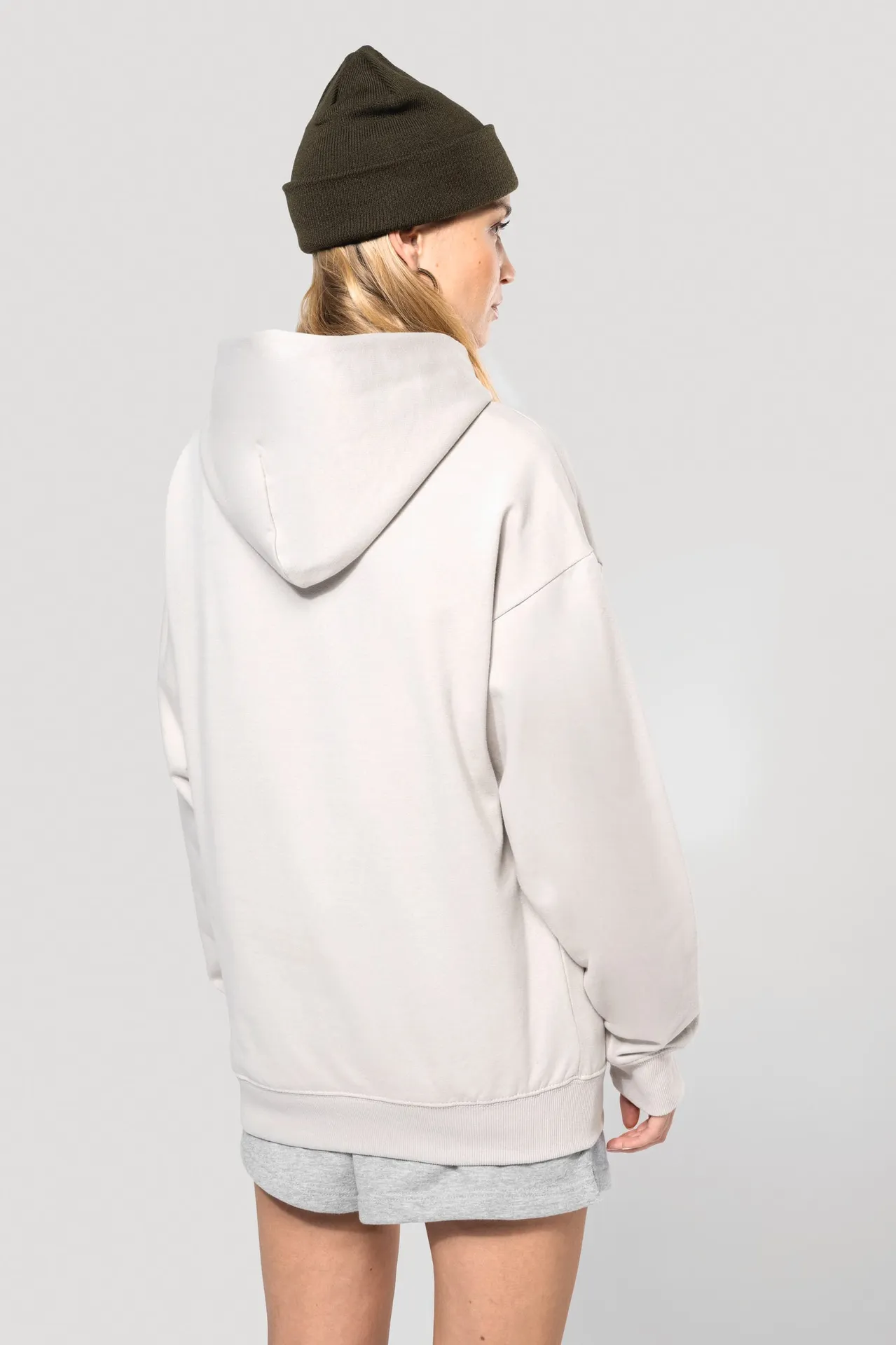 Kapuzensweatshirt aus Molton, Oversize, Unisex