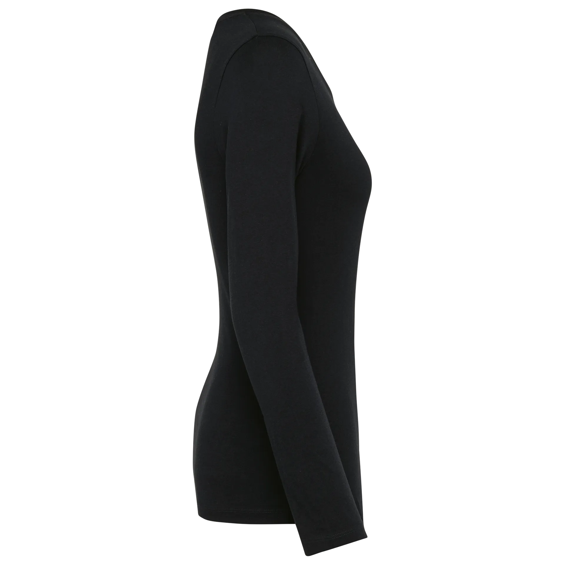 Supima® Damen-T-Shirt mit Rundhalsausschnitt und langen Ärmeln