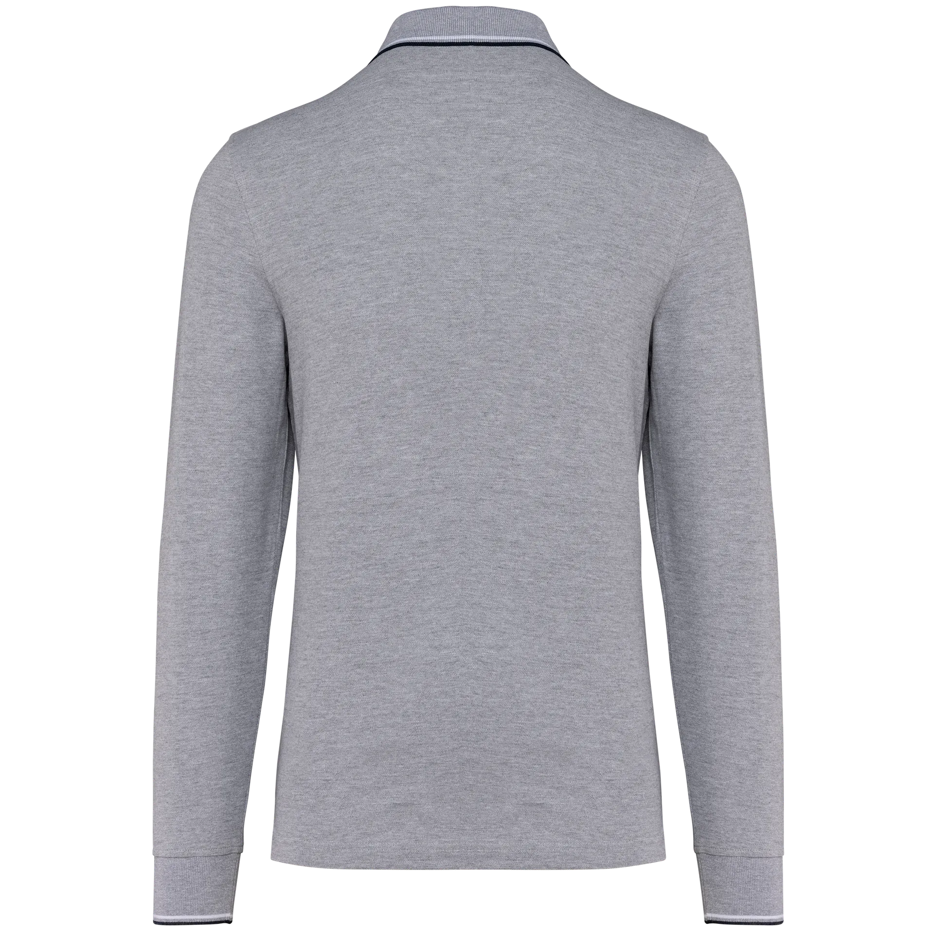 Langarm-Polohemd aus Piqué für Herren