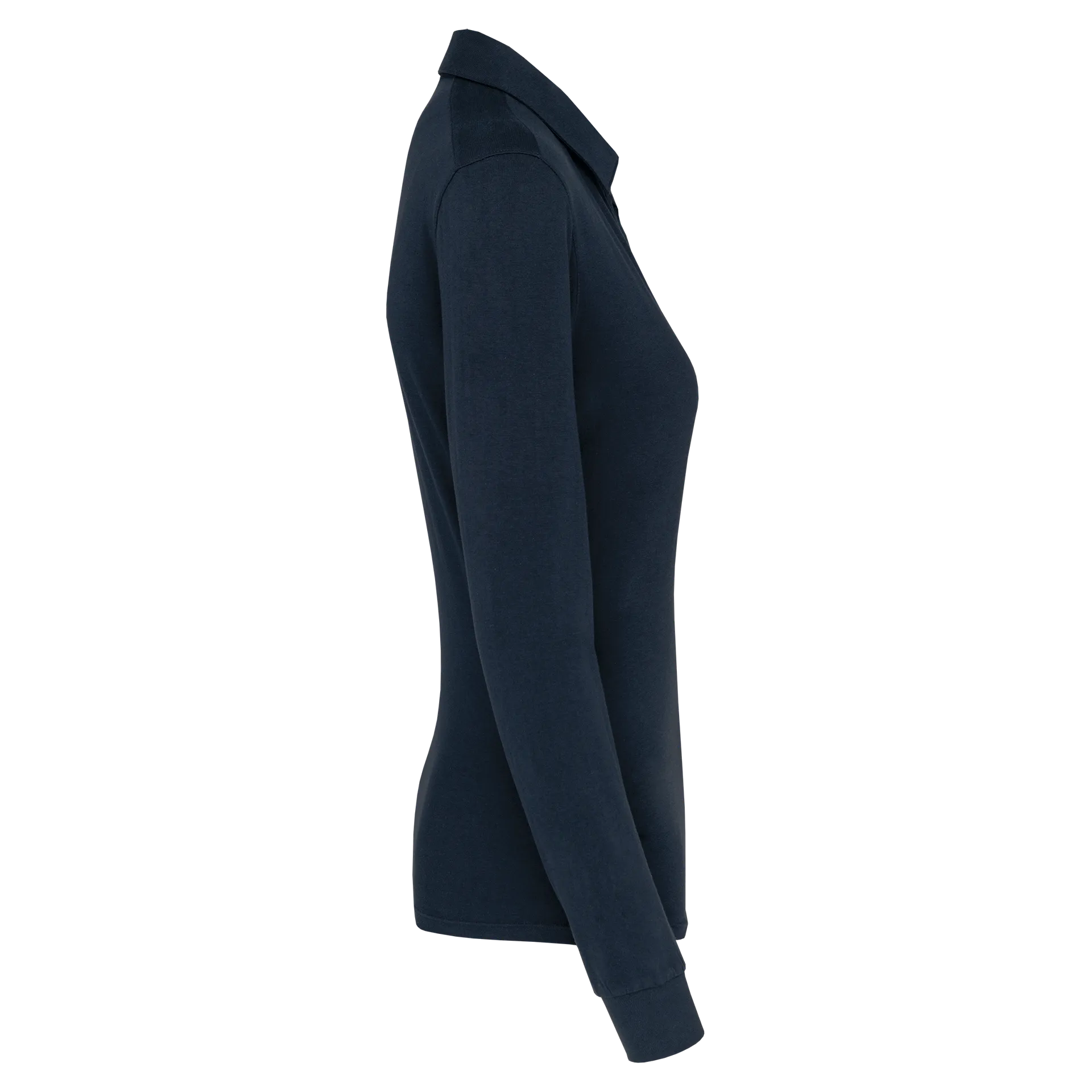 Langarm-Polohemd für Damen aus Jersey