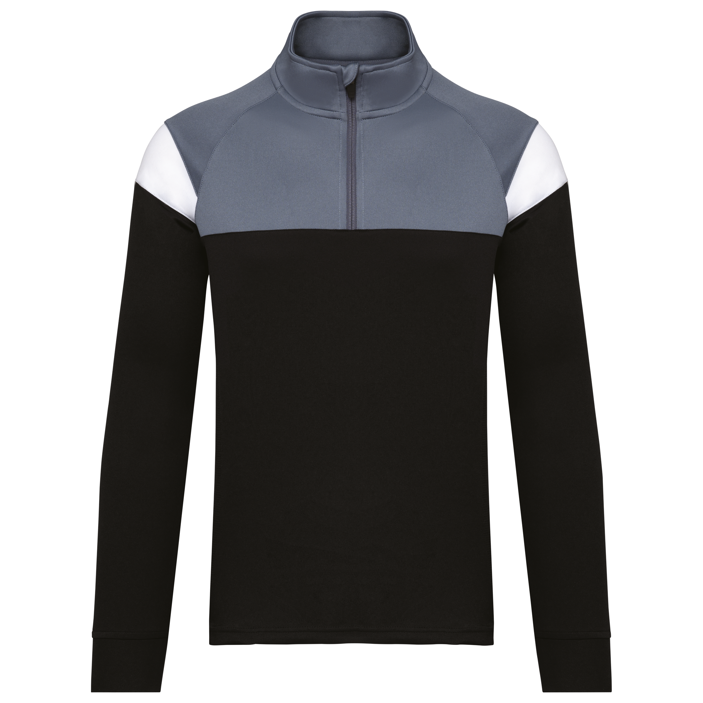 Unisex Trainings-Sweatshirt mit 1/4 Reißverschluss