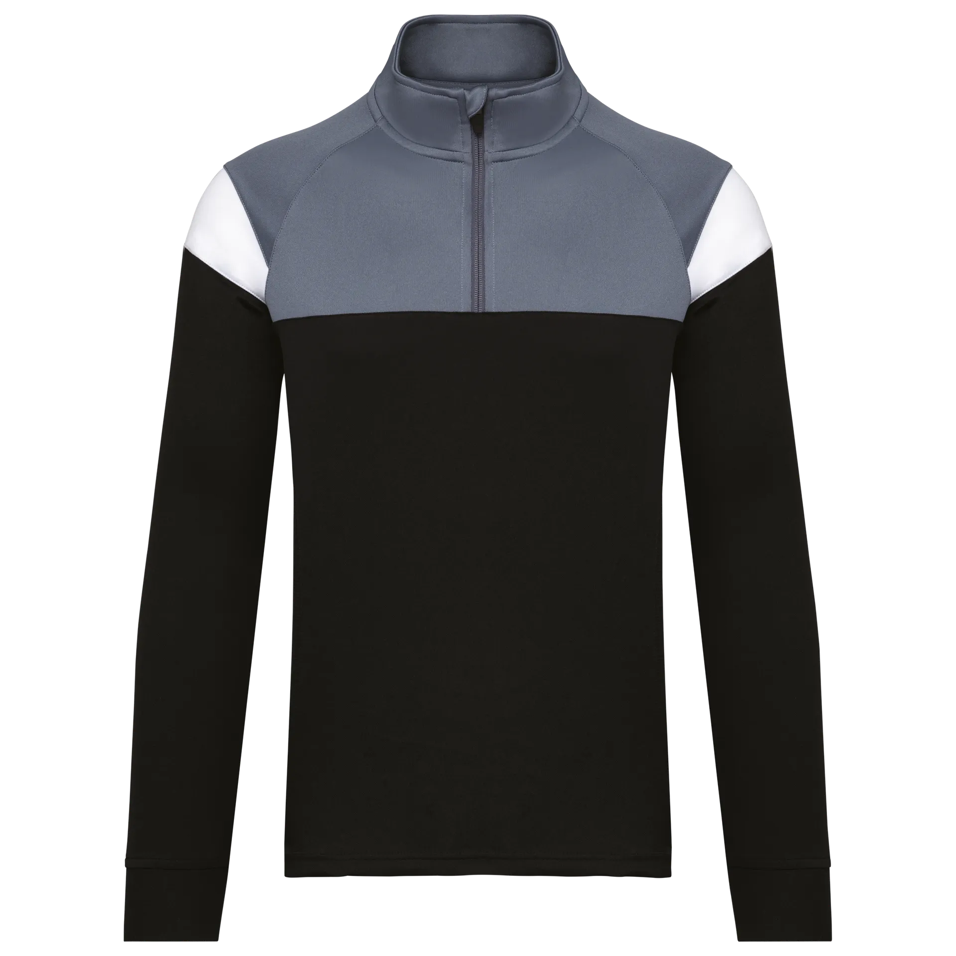 Unisex Trainings-Sweatshirt mit 1/4 Reißverschluss