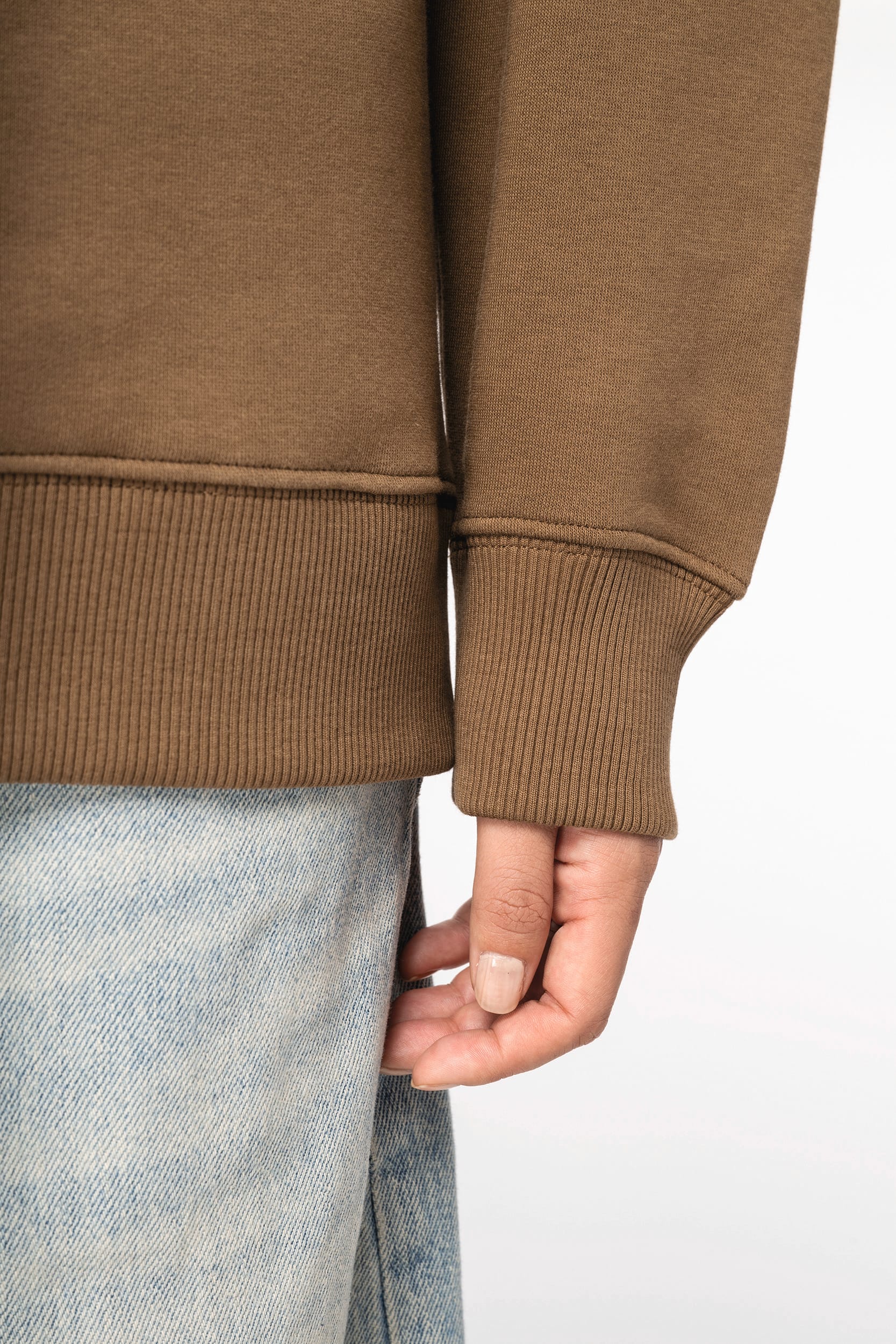 Umweltfreundliches Oversize Unisex-Sweatshirt mit Rundhalsausschnitt