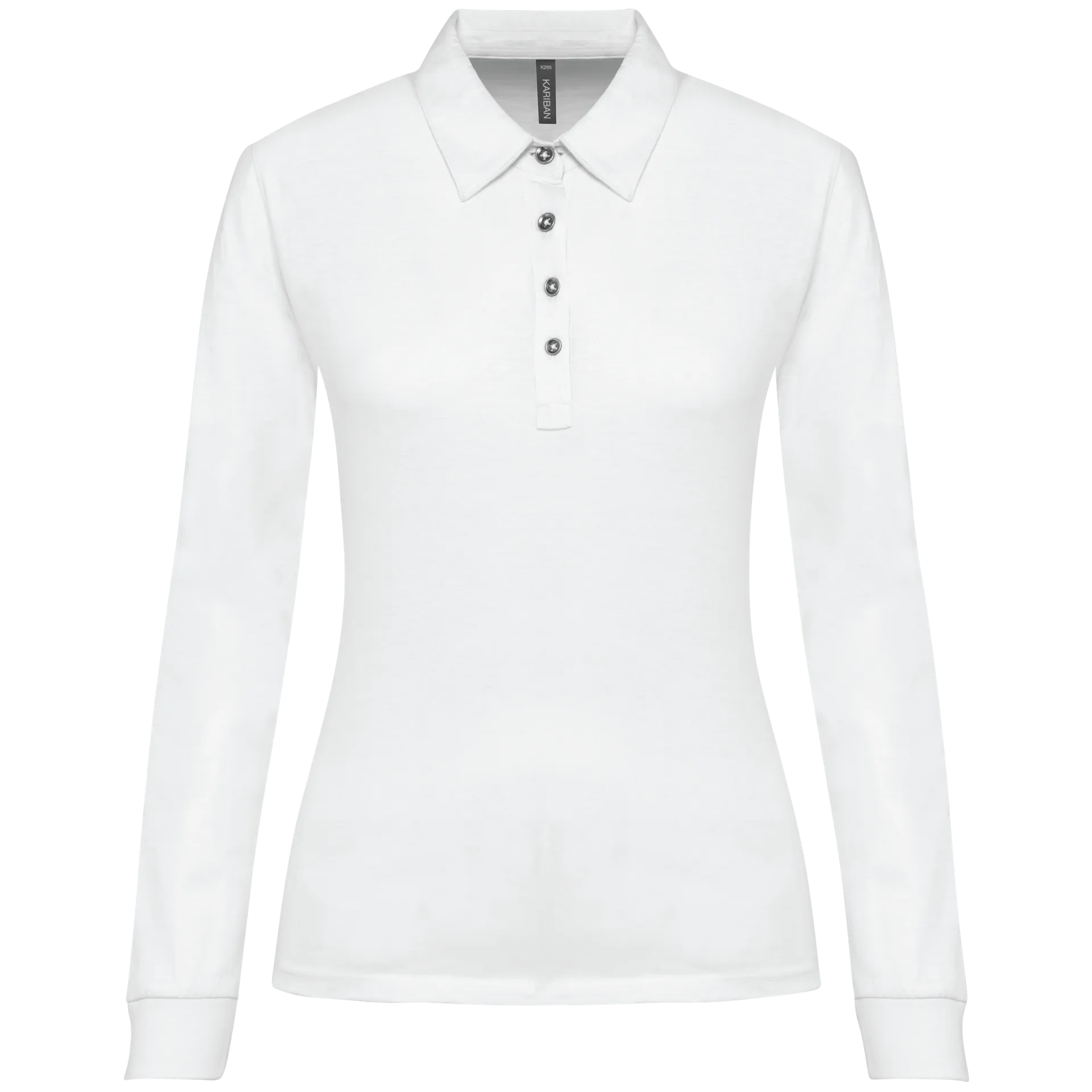 Langarm-Polohemd für Damen aus Jersey