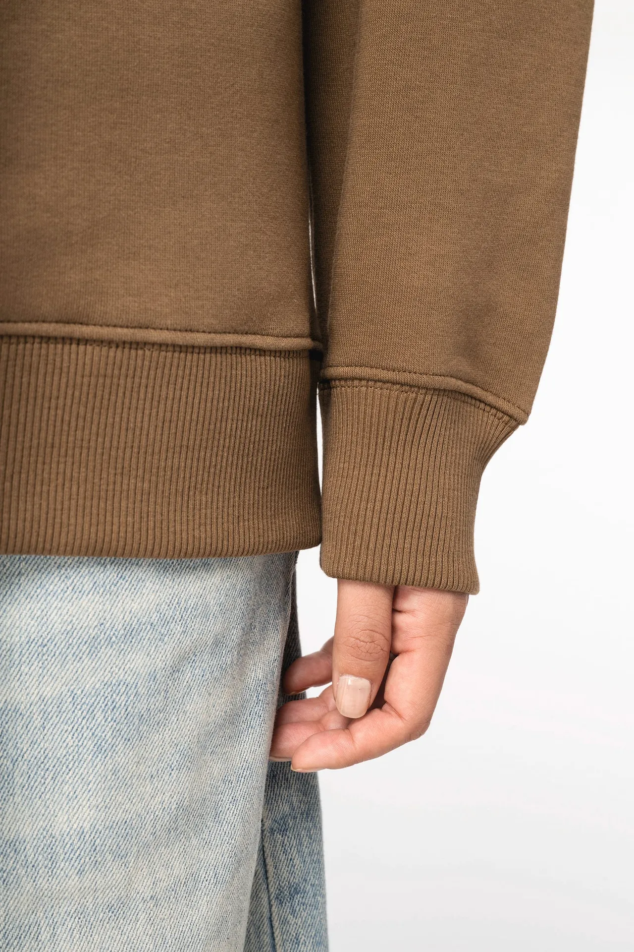 Umweltfreundliches Oversize Unisex-Sweatshirt mit Rundhalsausschnitt