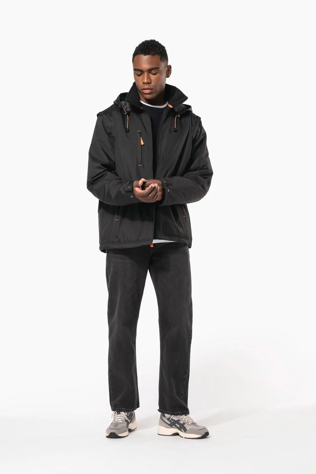 Jacke mit abnehmbaren Ärmeln Mann