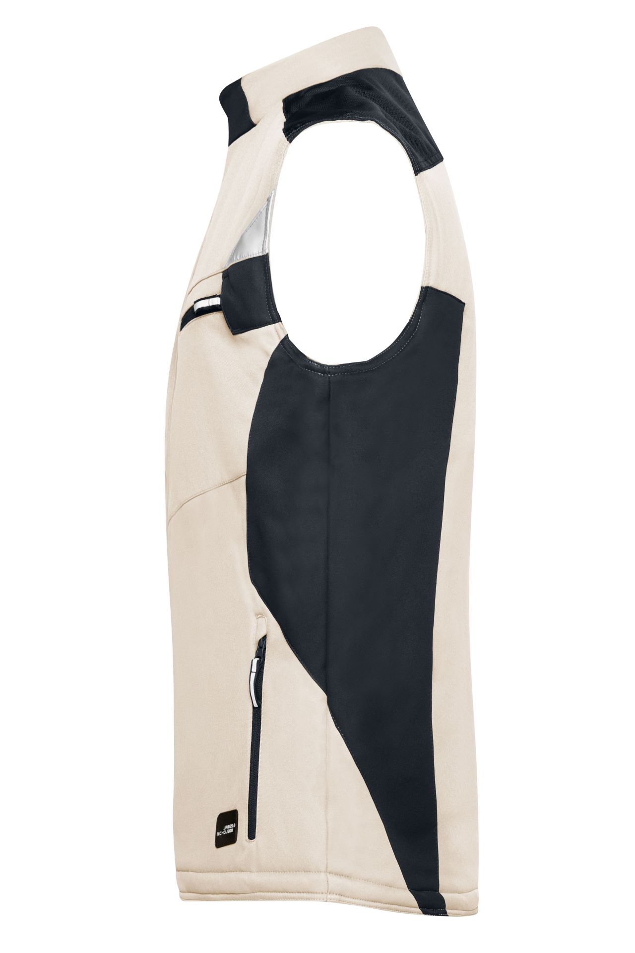 James & Nicholson JN825 – Robuste Winter Softshell-Arbeitsweste mit CORDURA®