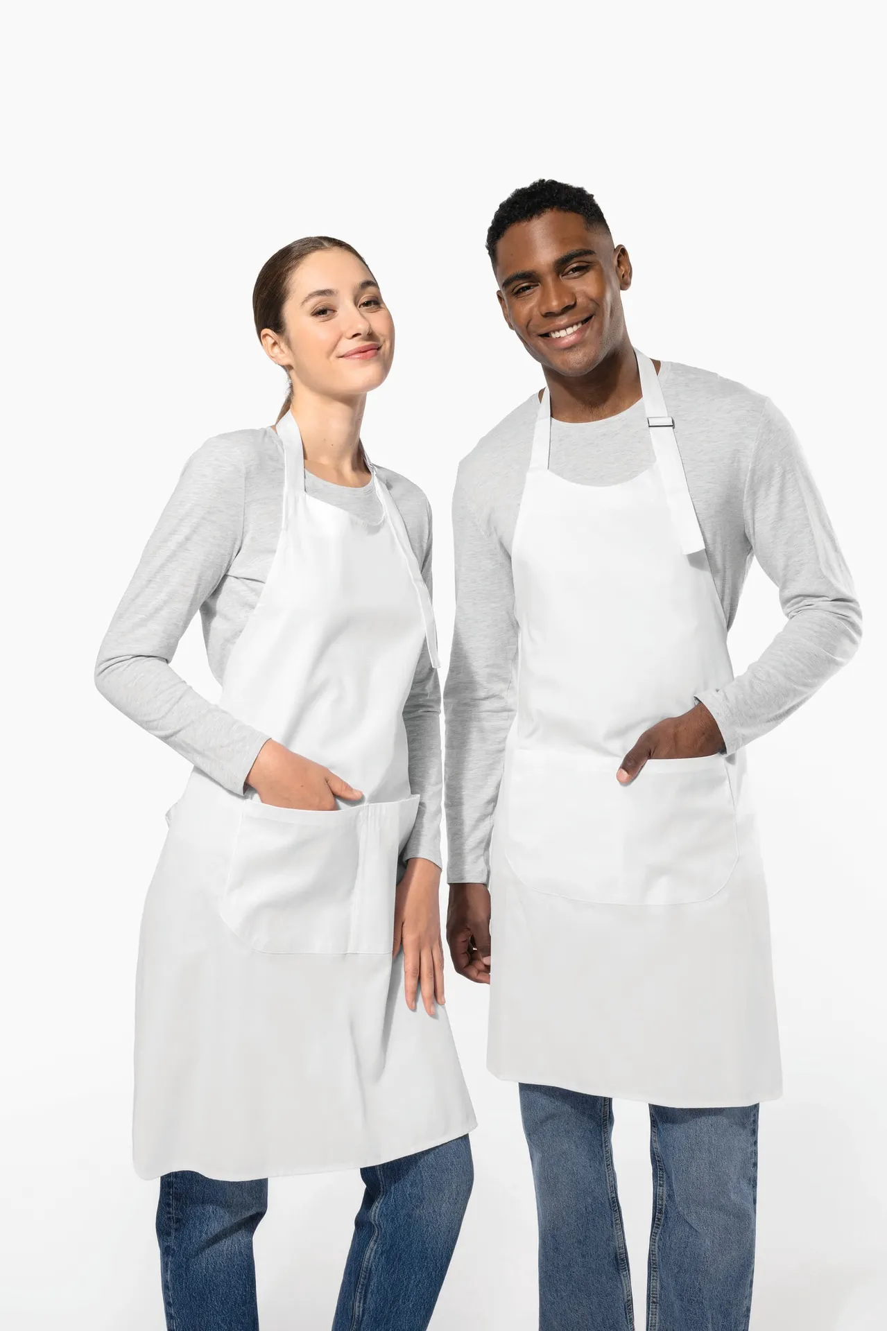 Bei hohen Temperaturen waschbare Schürze aus Baumwollpolyester