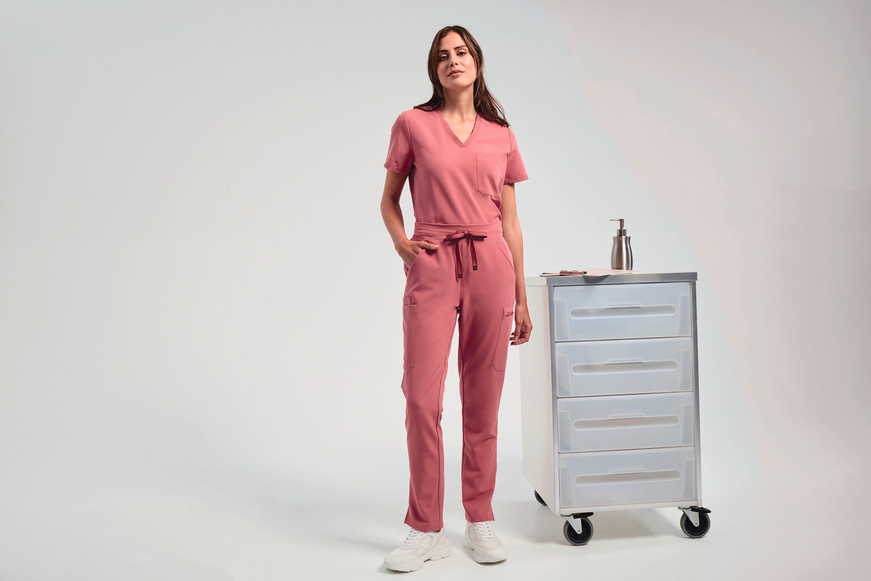 Cargo-Damenhose aus Stretch