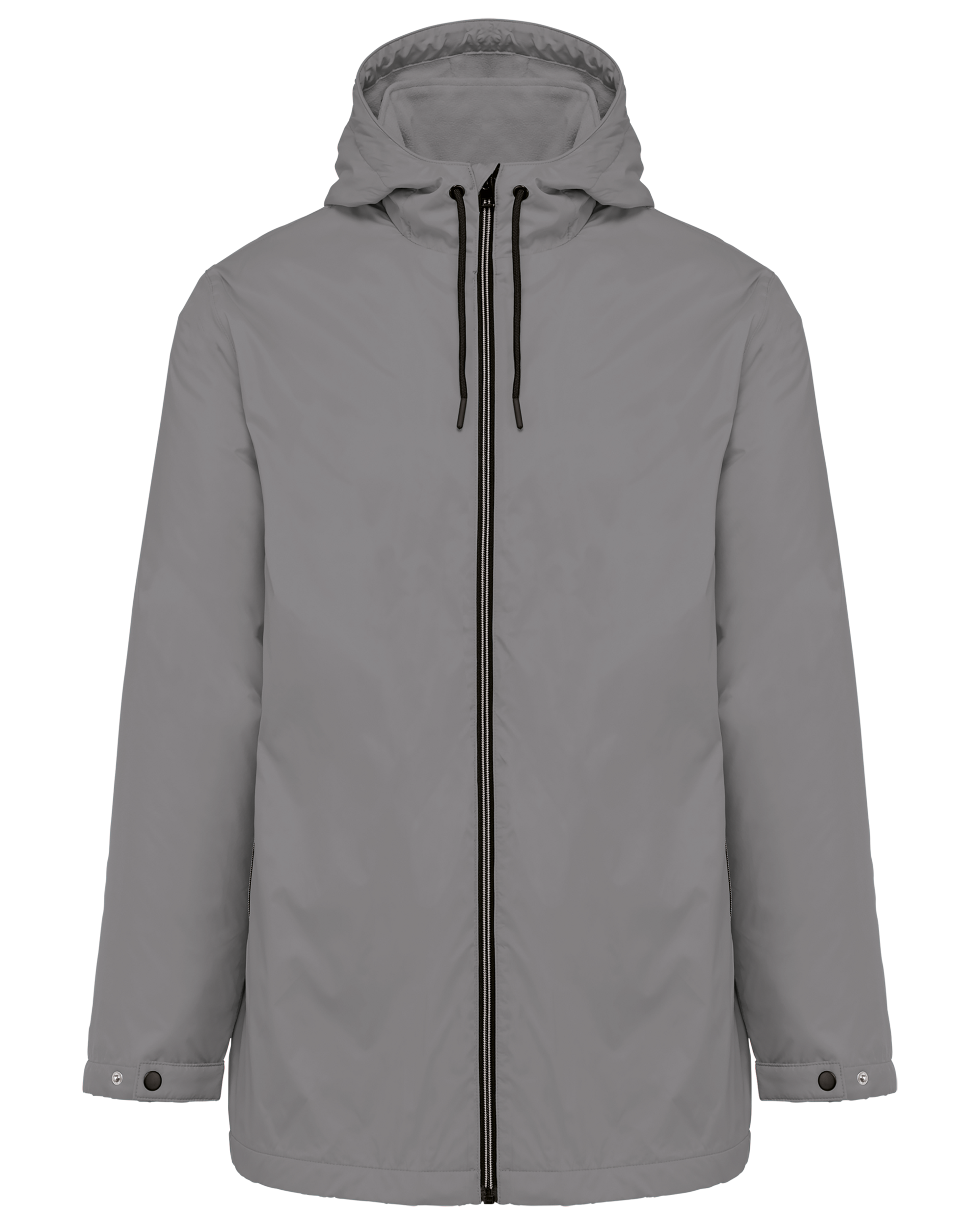 Gefütterte Unisex-Kapuzenjacke aus Mikrofleece