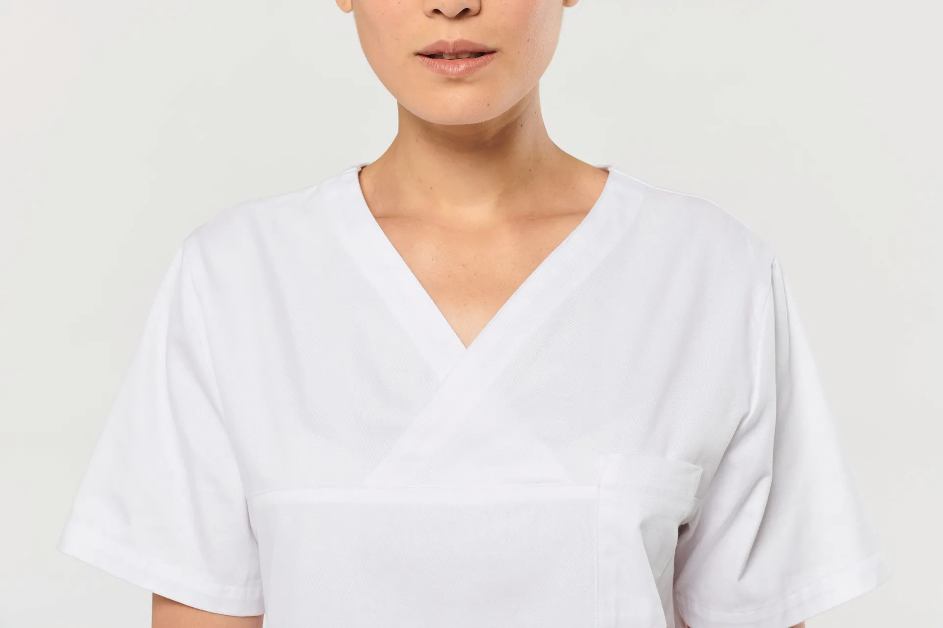 Kurzärmlige Unisex-Tunika aus Baumwolle