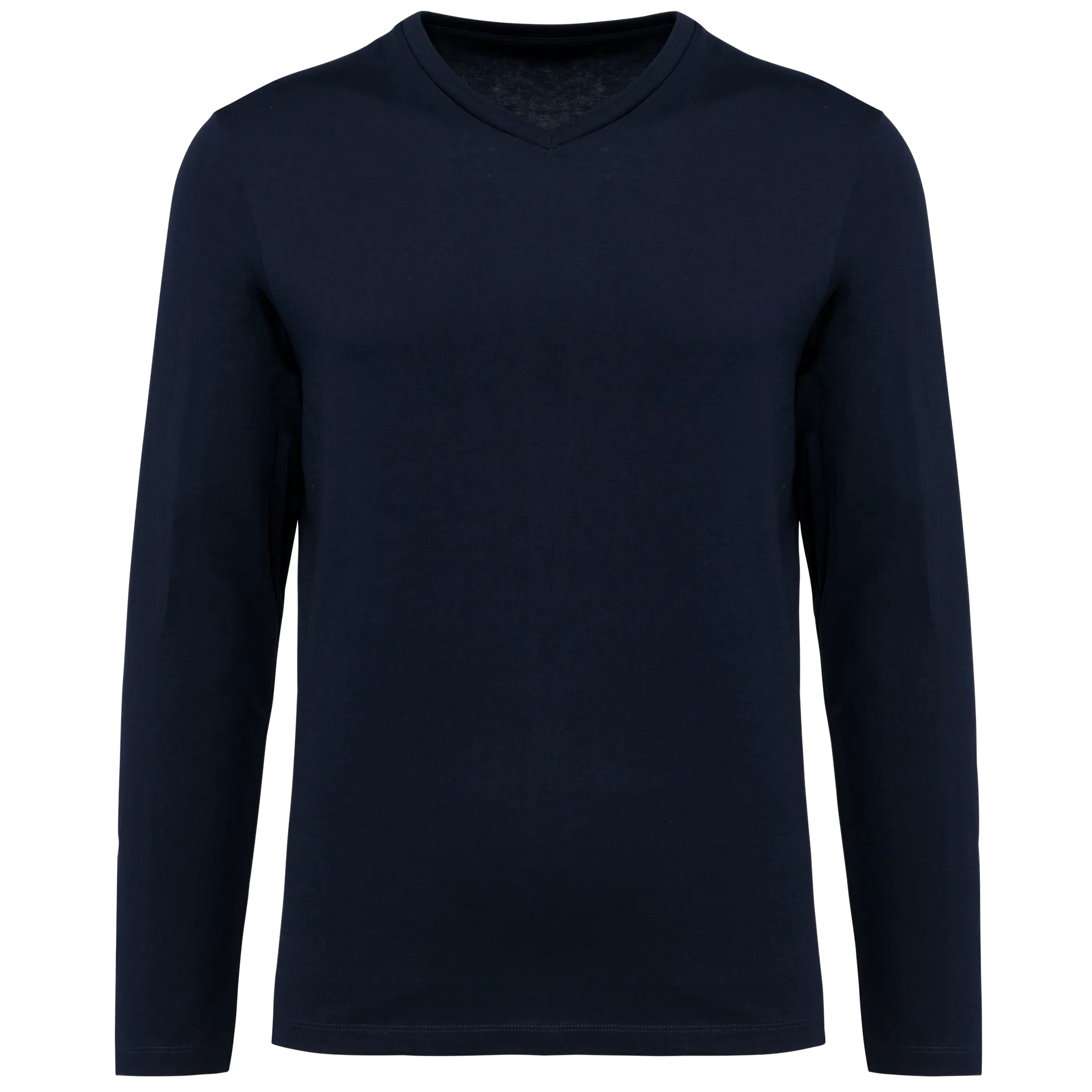 Supima® Herren-T-Shirt mit V-Ausschnitt und langen Ärmeln