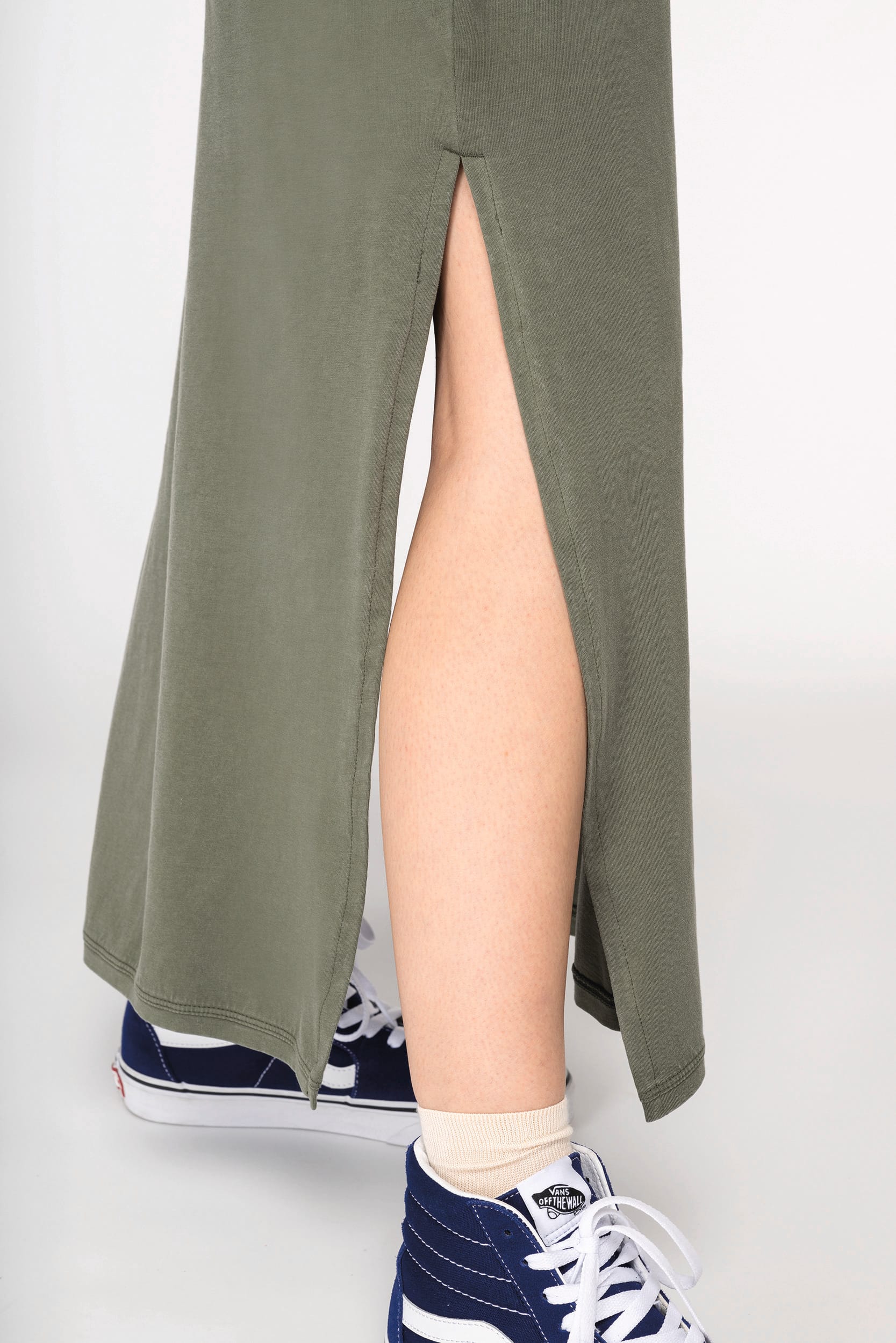 Umweltfreundliches ausgewaschenes Jersey-Kleid für Damen