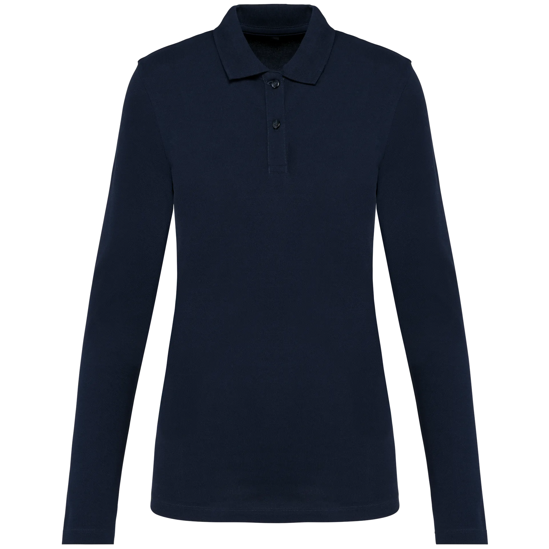 Supima® Damen-Polohemd mit langen Ärmeln