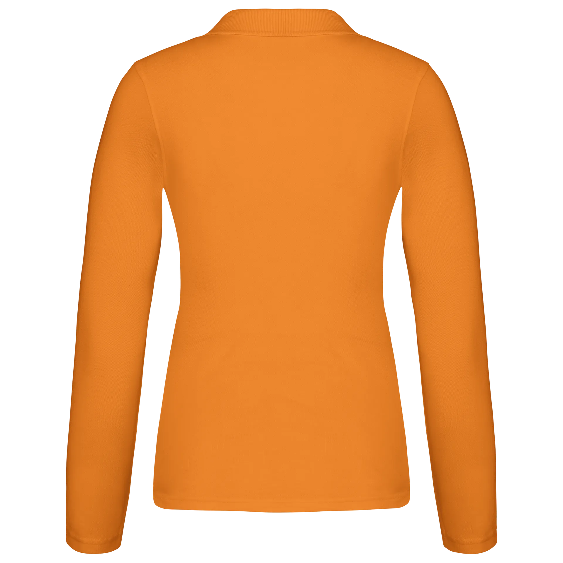 Damen Langarm-Polohemd. Baumwollpiqué