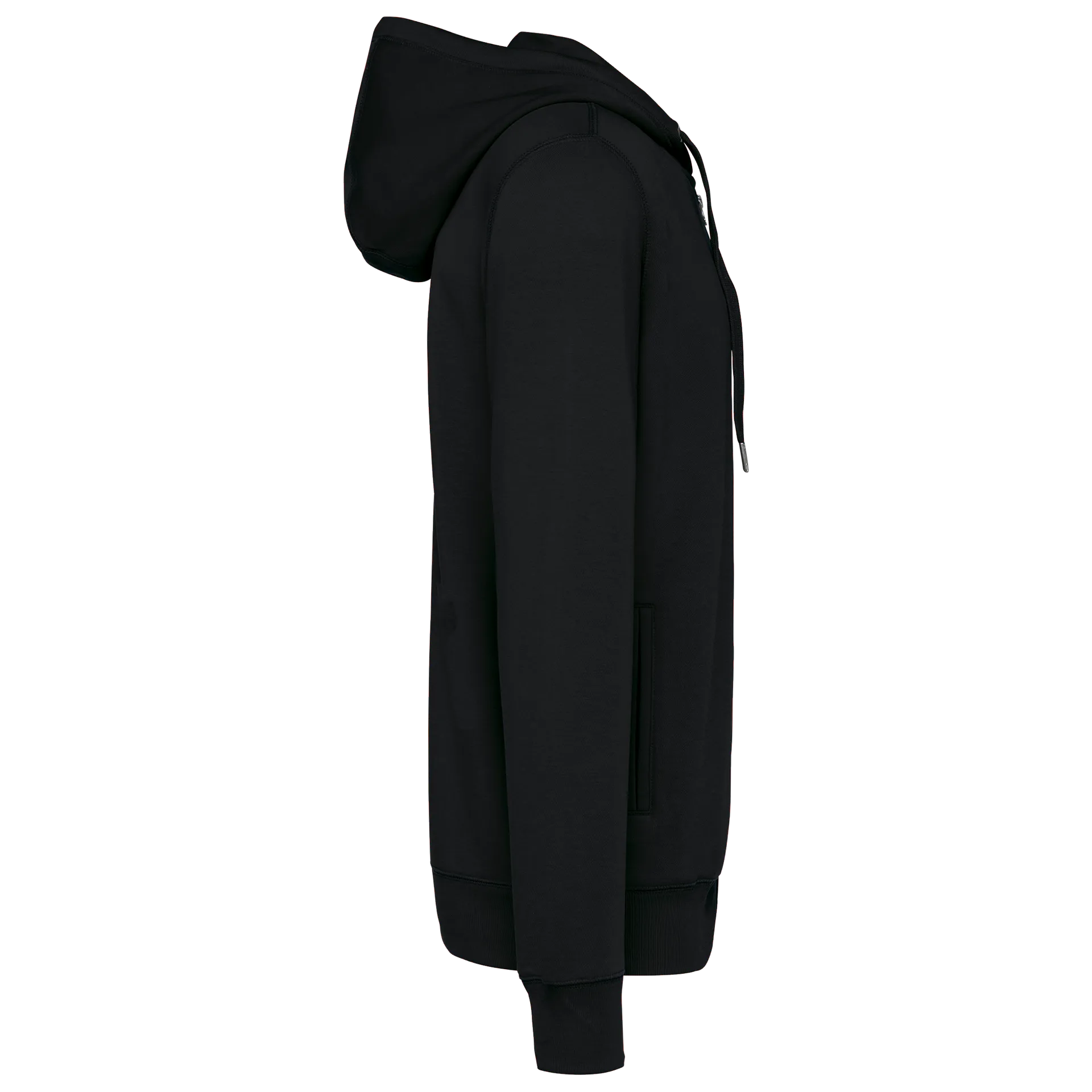 Umweltfreundliches Unisex-Kapuzensweatshirt mit Reißverschluss