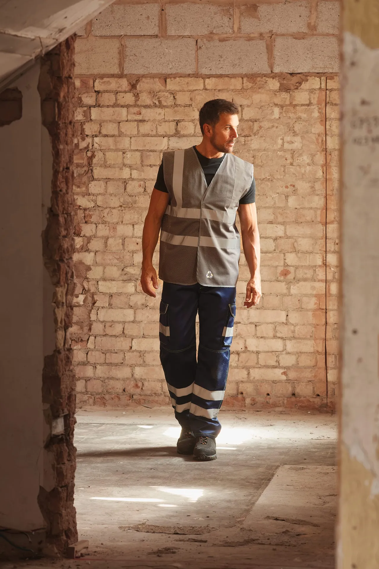 Hi-Vis recycled Open Mesh Waistcoat