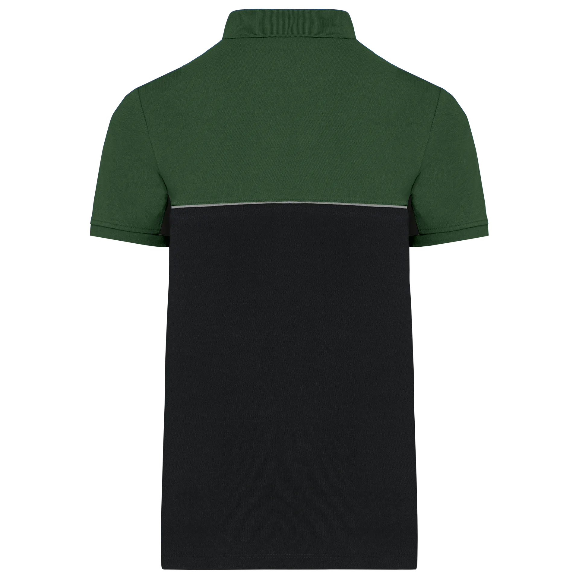 Zweifarbiges Kurzarm-Unisex-Polohemd