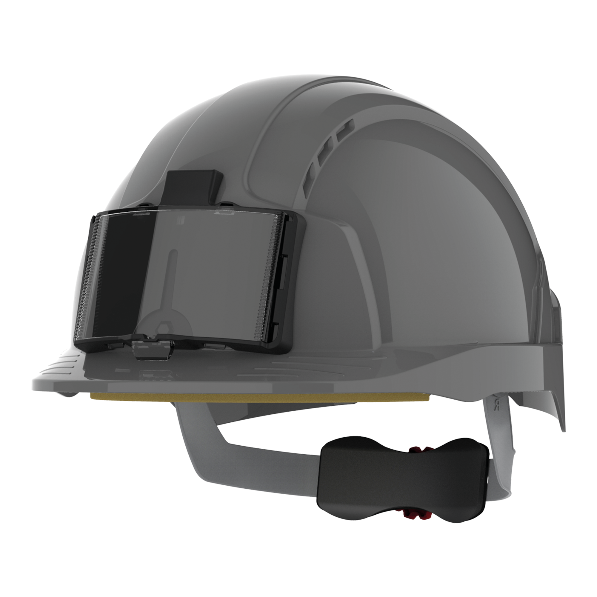 EVOLite® Sicherheitshelm mit Kartenhalter, belüftet, Zahnstangenspannung