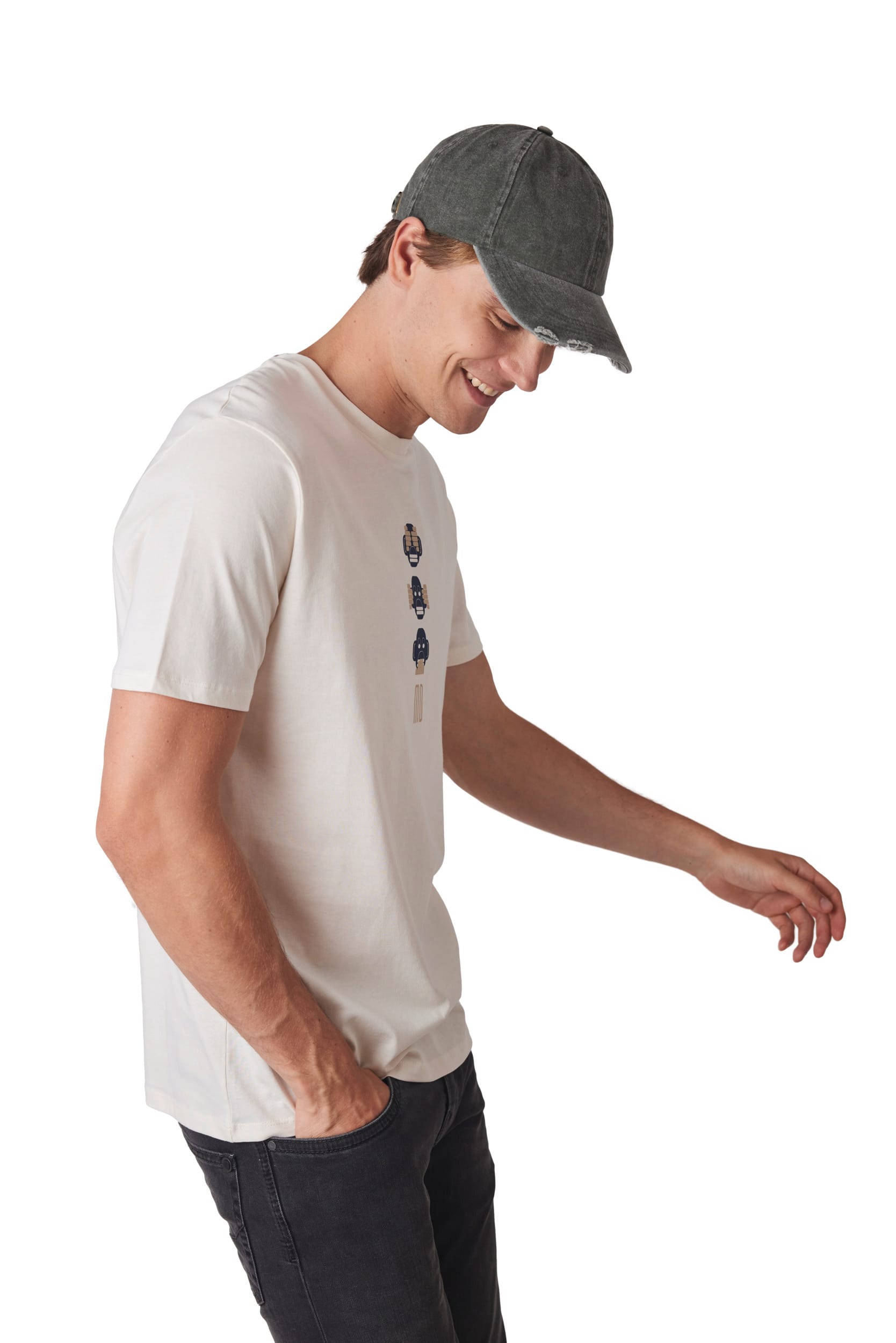 Zerrissene gewaschene Kappe