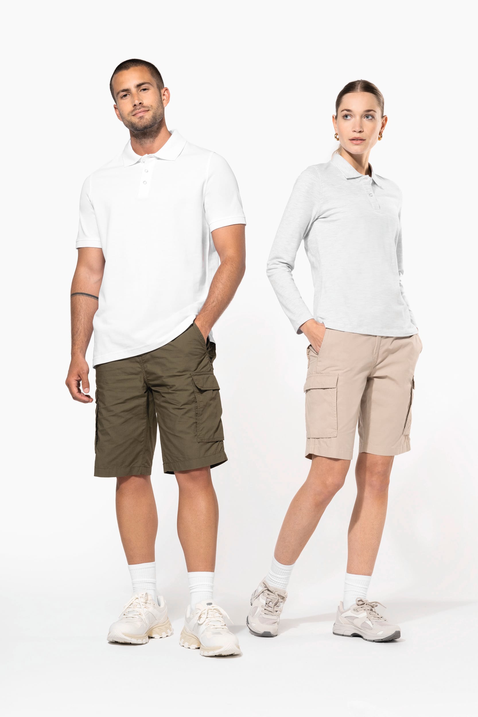 Leichte Bermuda-Shorts für Herren mit mehreren Taschen
