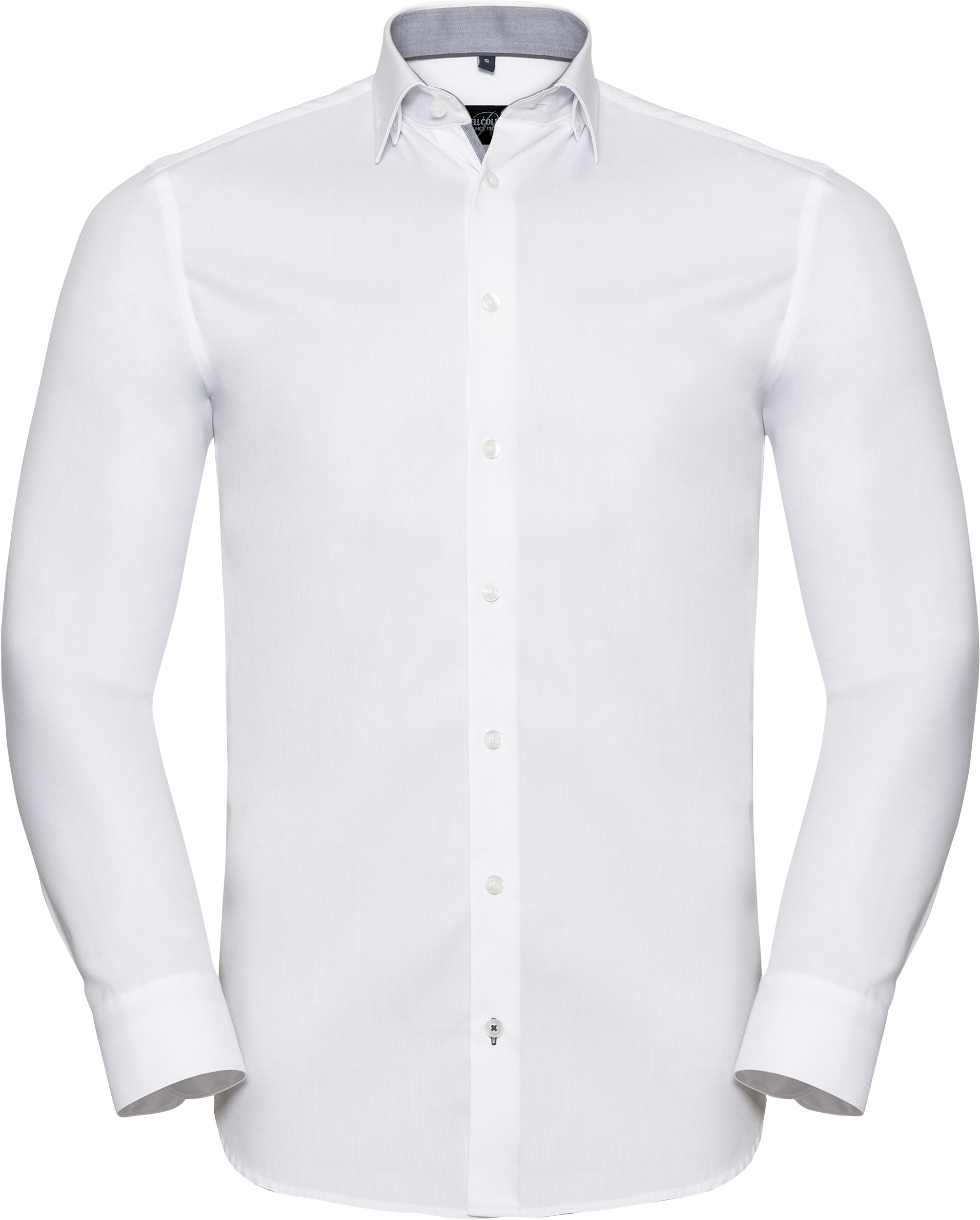 Long sleeve herringbone shirt