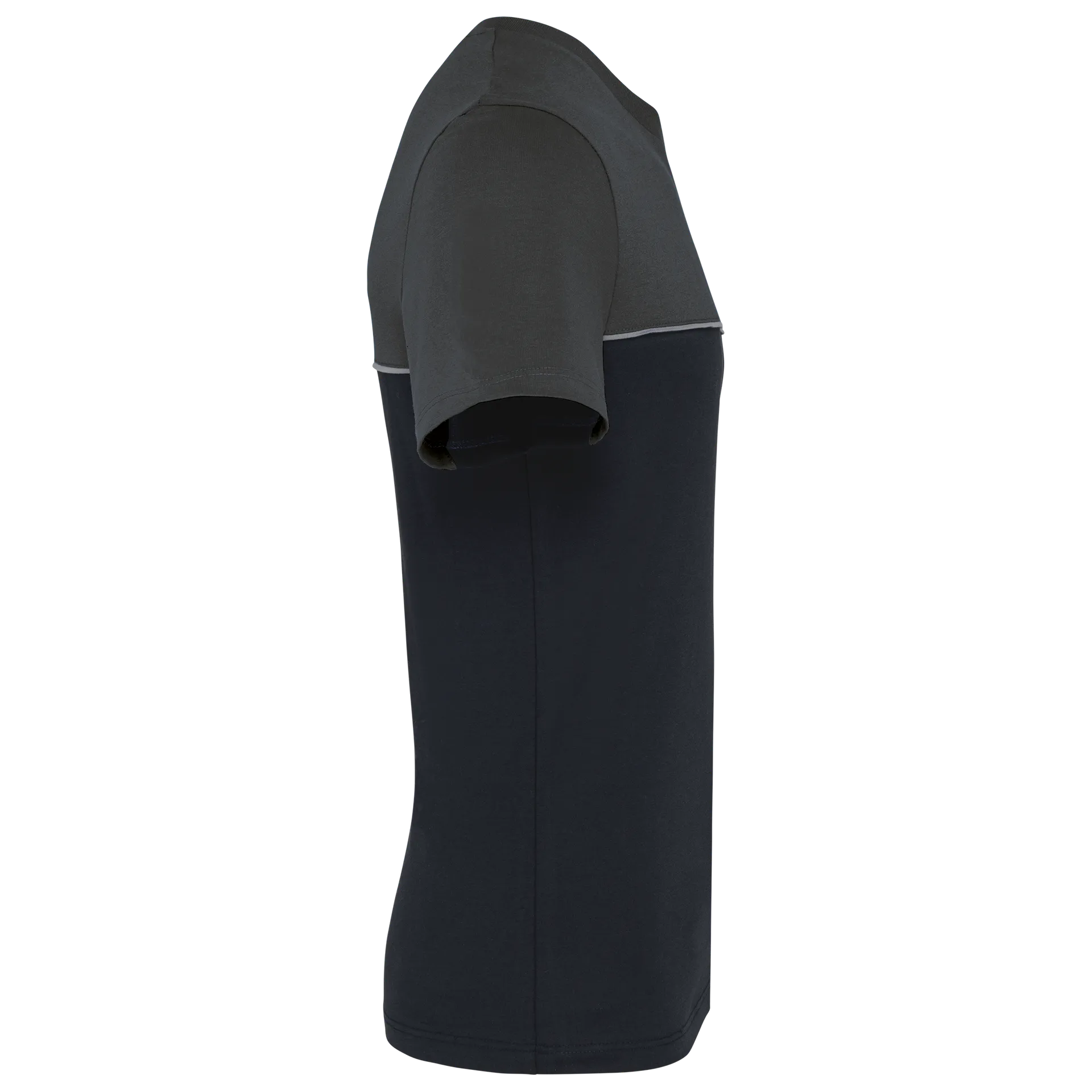 Zweifarbiges umweltfreundliches Unisex-T-Shirt mit kurzen Ärmeln